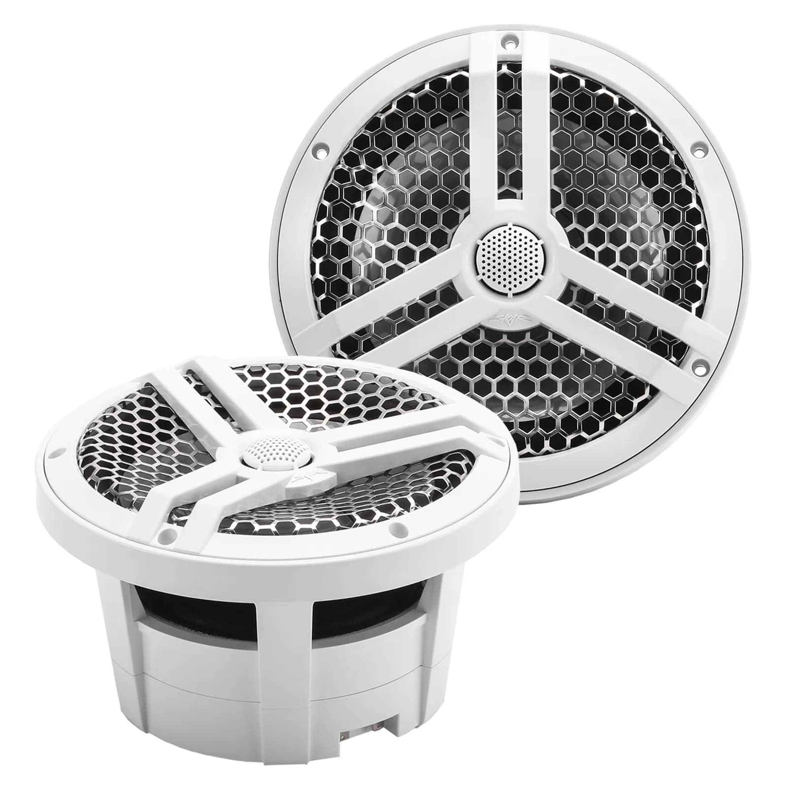 Featured Product Photo for SK8M | Marine 8" Full Range 2-Way 500 Watt Speakers - White (Pair)