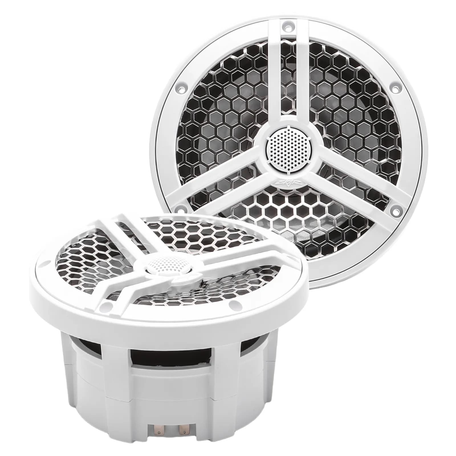 SK65M - SK65M | Marine 6.5" Full Range 2-Way 320 Watt Speakers - White (Pair)