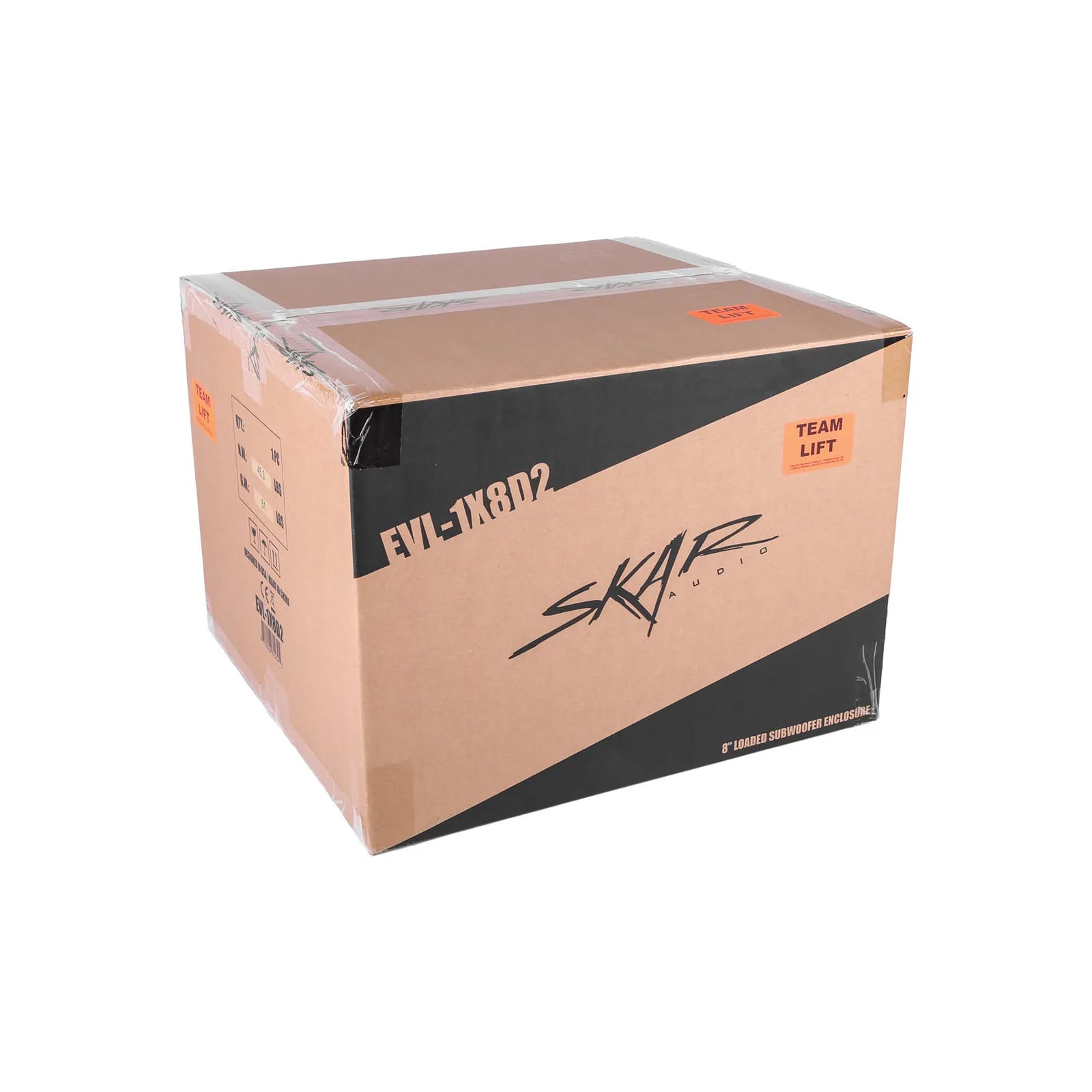 EVL-1X8D2 | Single 8" 1,200 Watt EVL Series Loaded Vented Subwoofer Enclosure #6