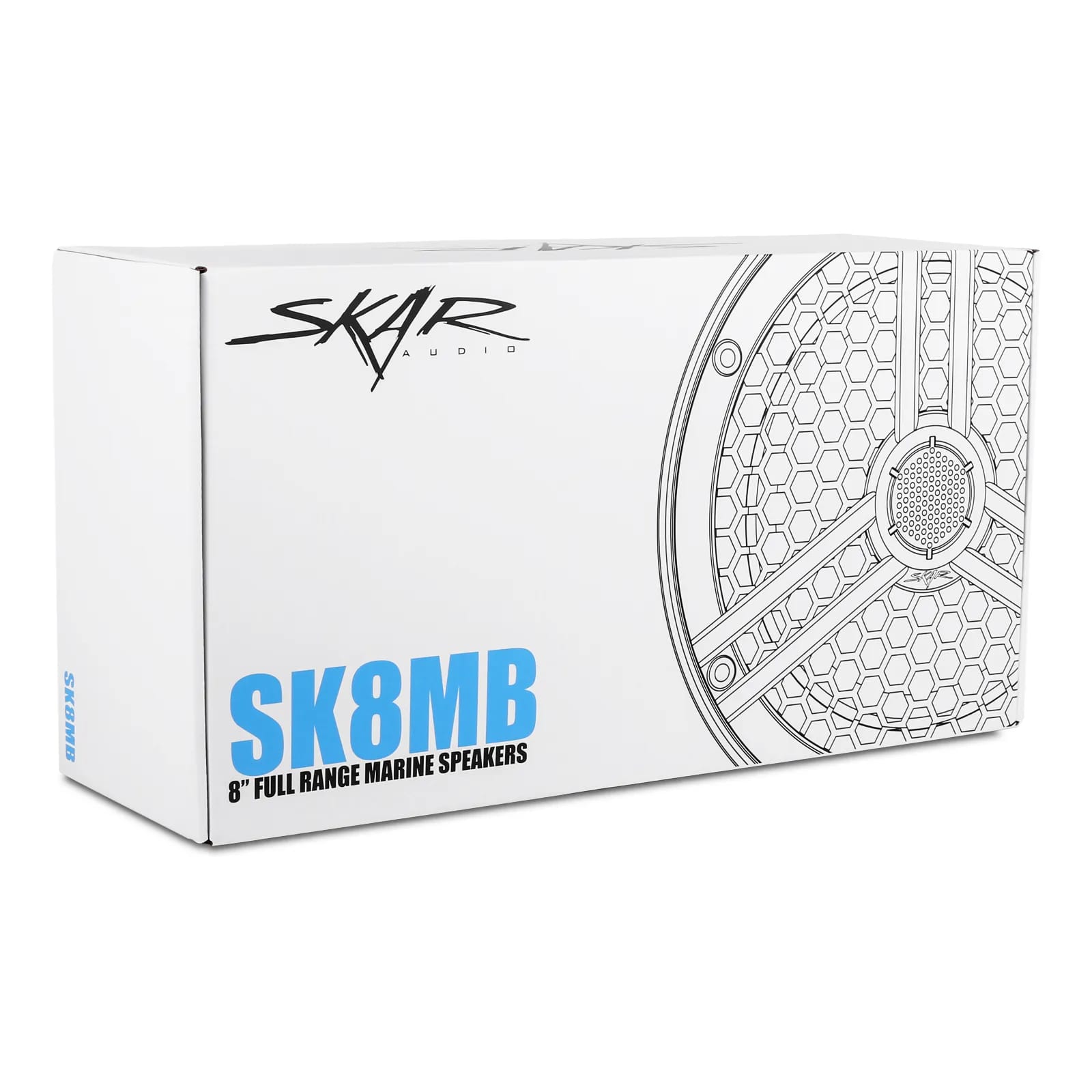 SK8MB | Marine 8" Full Range 2-Way 500 Watt Speakers - Black (Pair) #8