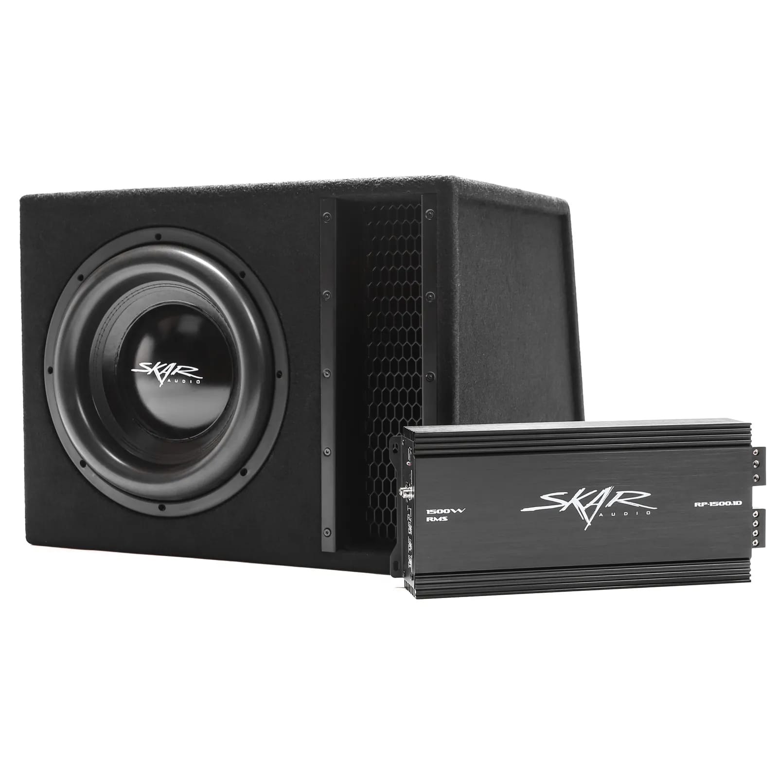 Single 12" 2,500 Watt EVL Series Complete Subwoofer Package with Vented Enclosure and Amplifier #2