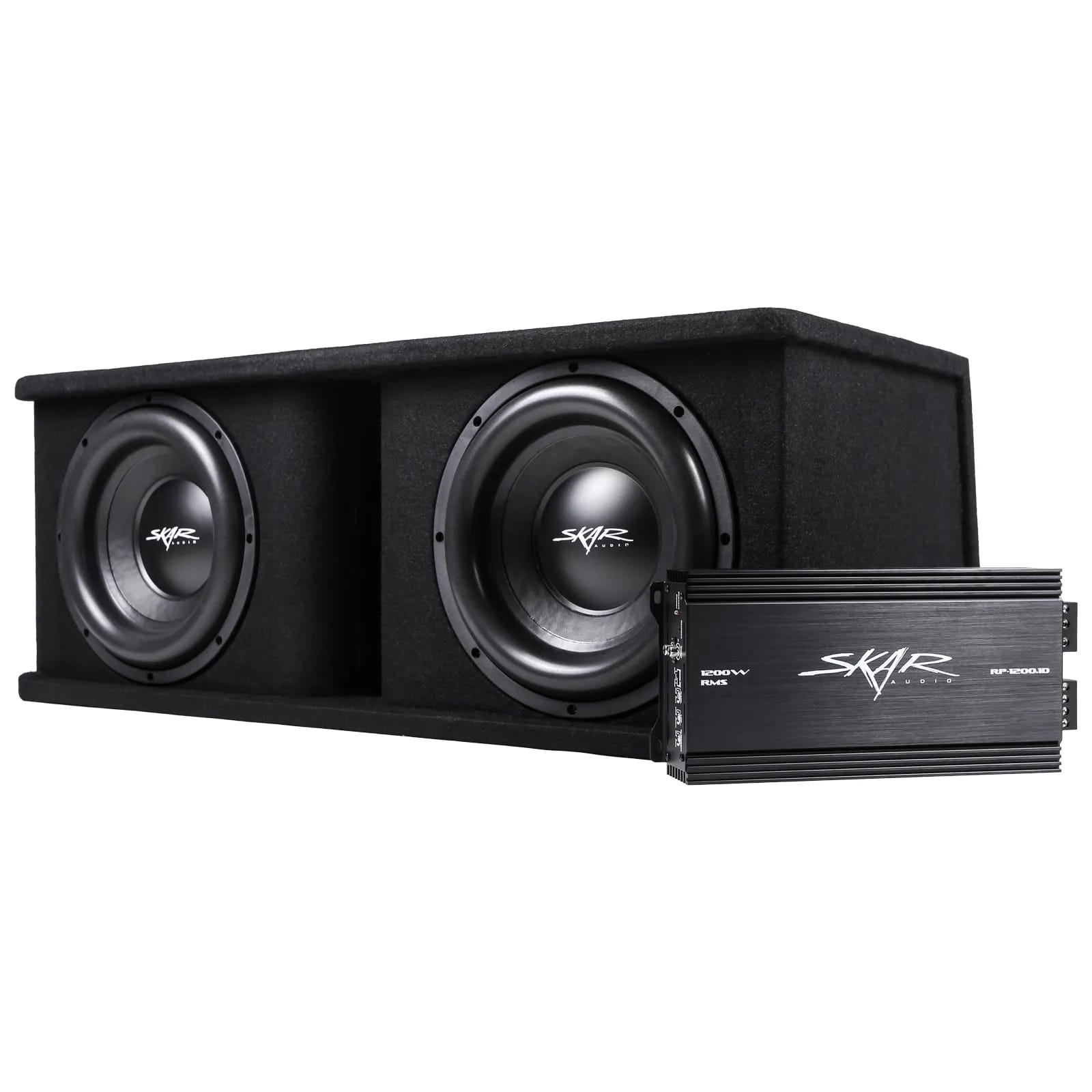 Dual 12" 2,400 Watt SDR Series Complete Subwoofer Package with Vented Enclosure and Amplifier #2