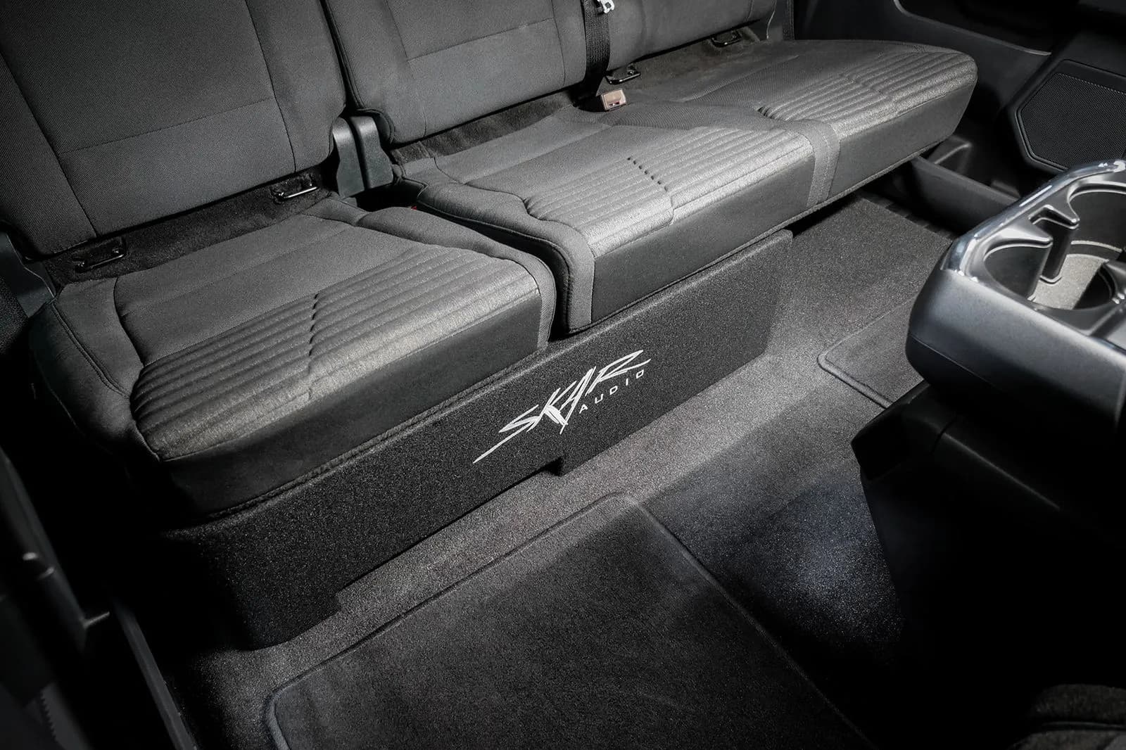 Featured Product Photo 9 for 2015-2025 Ford F-150 Super Crew Cab Compatible Single 10" Ported Subwoofer Enclosure