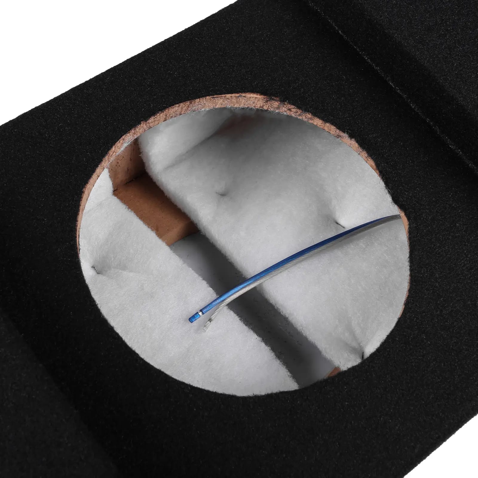 2017-2025 Ford Super Duty (F-250/350/450) SuperCrew Cab Compatible Single 10" Ported Subwoofer Enclosure #7