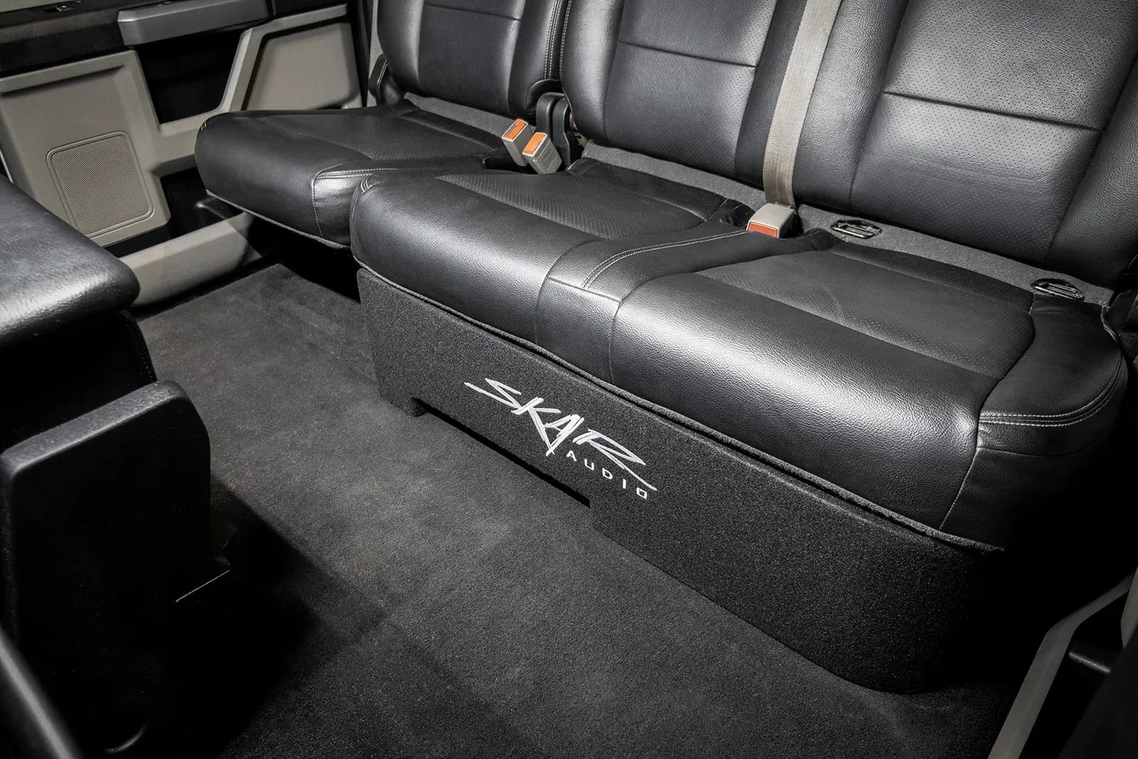 2017-2025 Ford Super Duty (F-250/350/450) SuperCrew Cab Compatible Single 10" Ported Subwoofer Enclosure #9