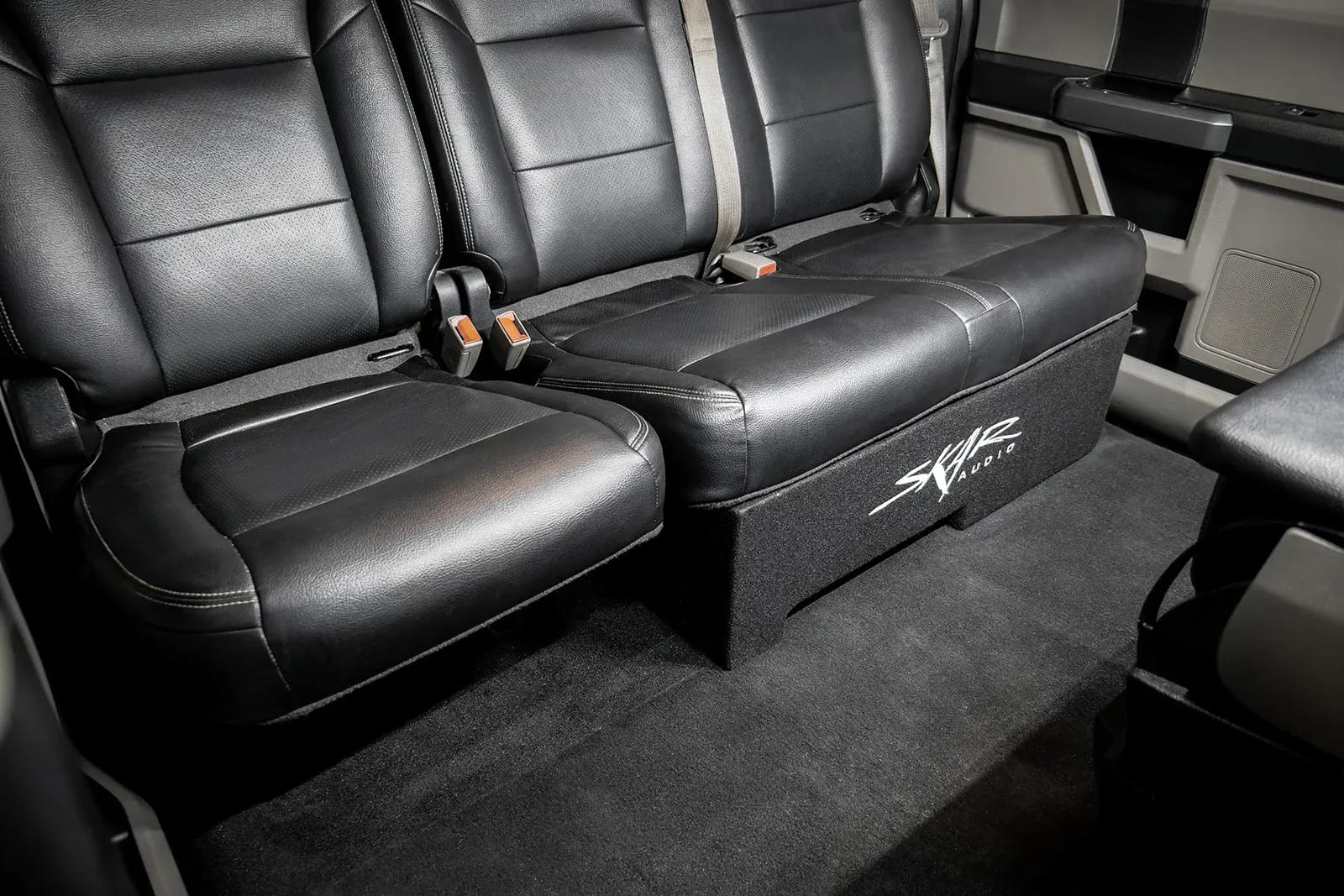 2017-2025 Ford Super Duty (F-250/350/450) SuperCrew Cab Compatible Single 10" Ported Subwoofer Enclosure #10