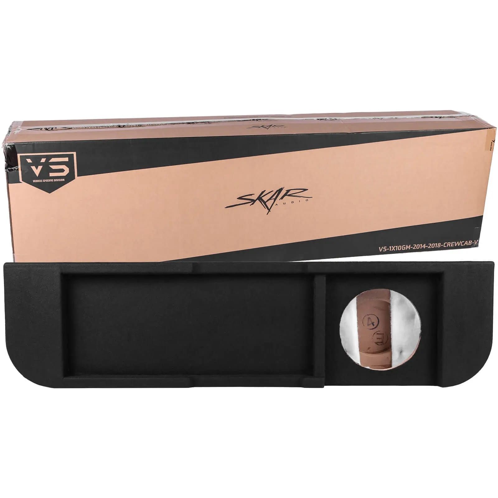 2014-2018 Chevy Silverado & GMC Sierra Crew Cab Compatible Single 10" Ported Subwoofer Enclosure #8