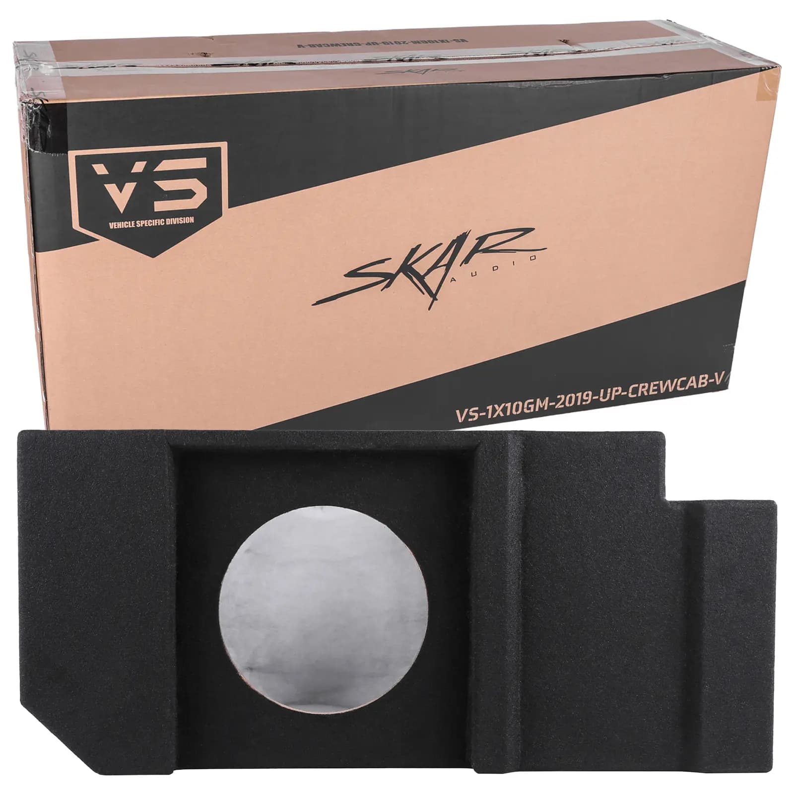 Featured Product Photo 6 for 2019-2025 Chevy Silverado & GMC Sierra Crew Cab Compatible Single 10" Ported Subwoofer Enclosure