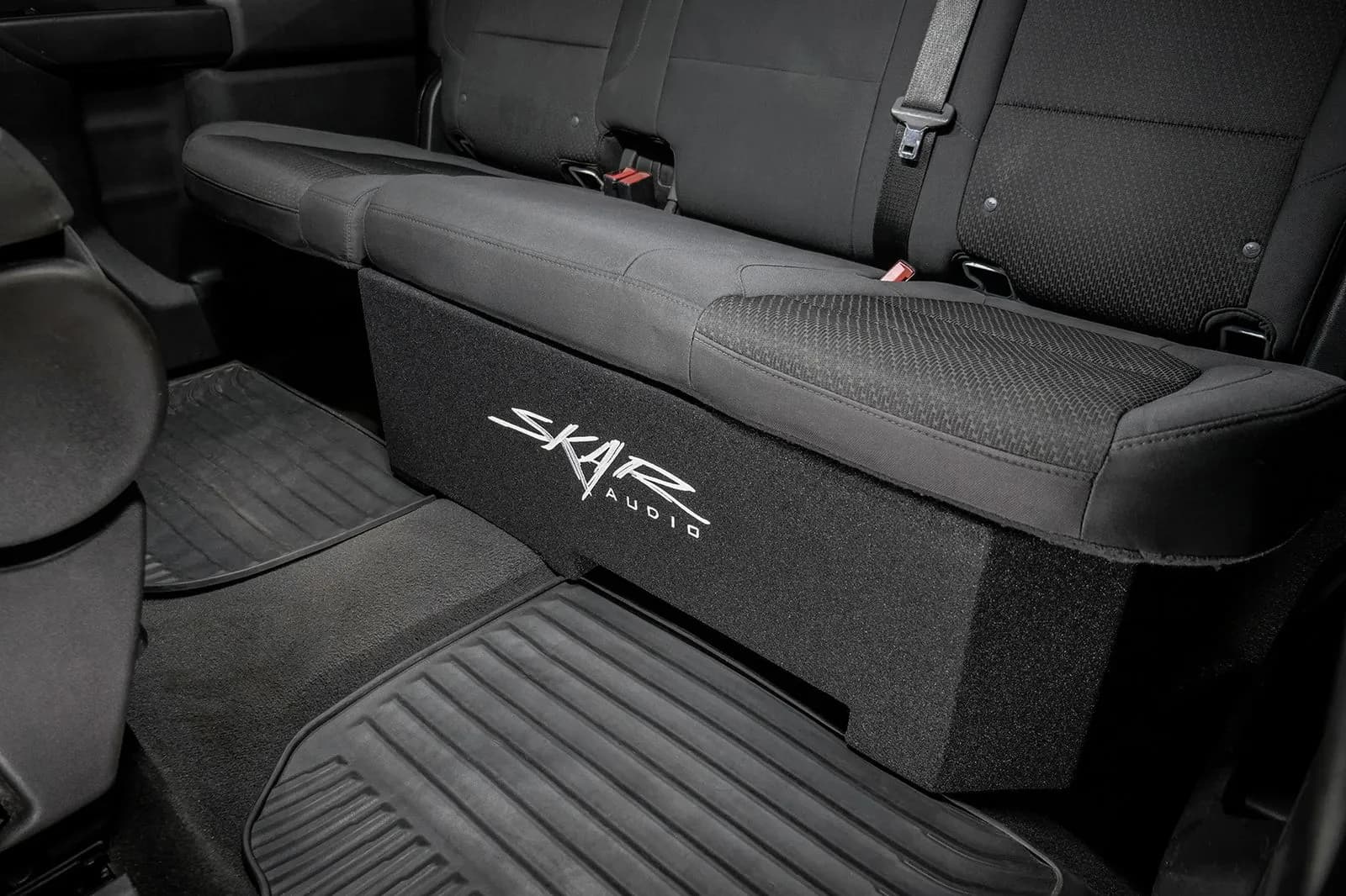 Featured Product Photo 7 for 2019-2025 Chevy Silverado & GMC Sierra Crew Cab Compatible Single 10" Ported Subwoofer Enclosure