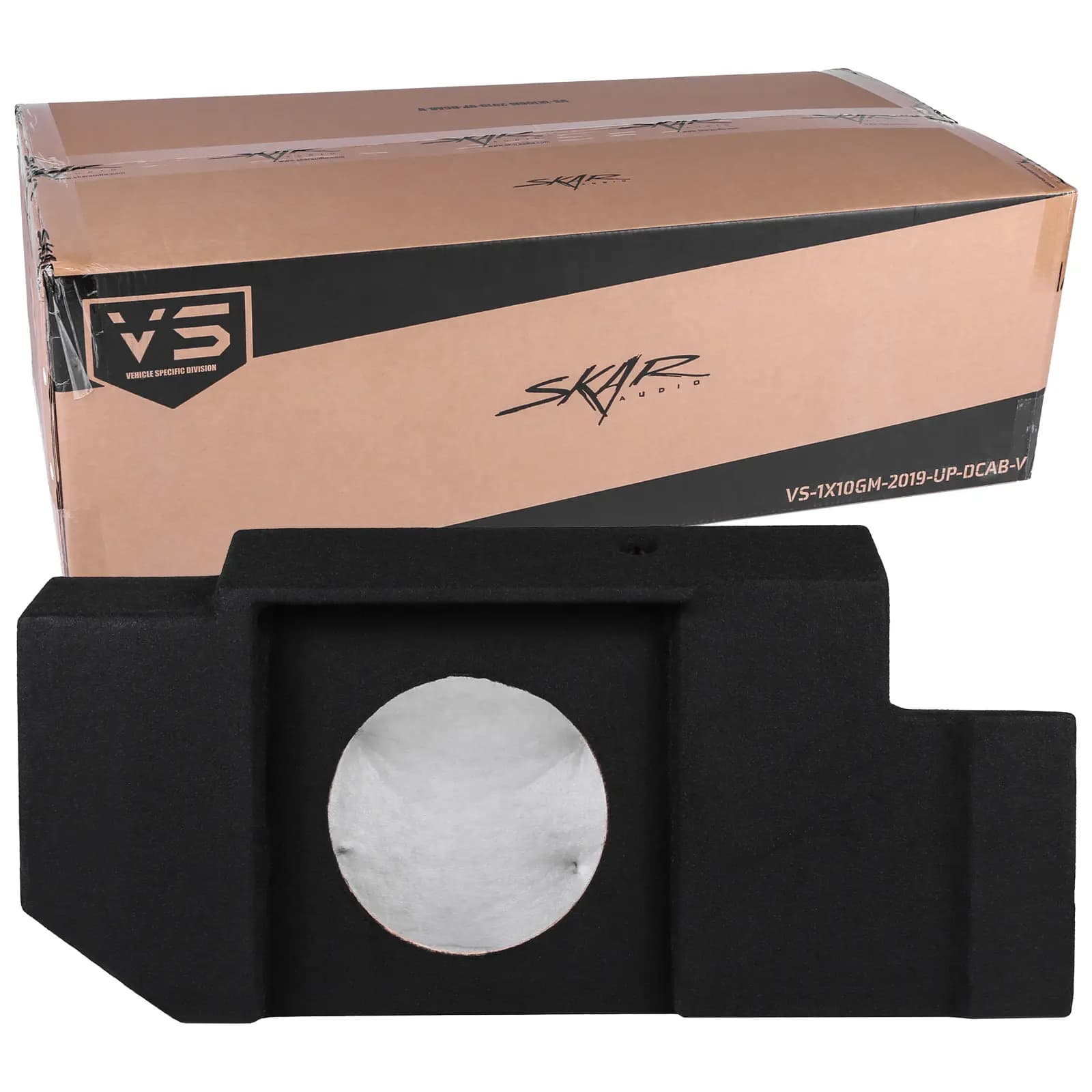 Featured Product Photo 7 for 2019-2025 Chevy Silverado & GMC Sierra Double Cab Compatible Single 10" Ported Subwoofer Enclosure