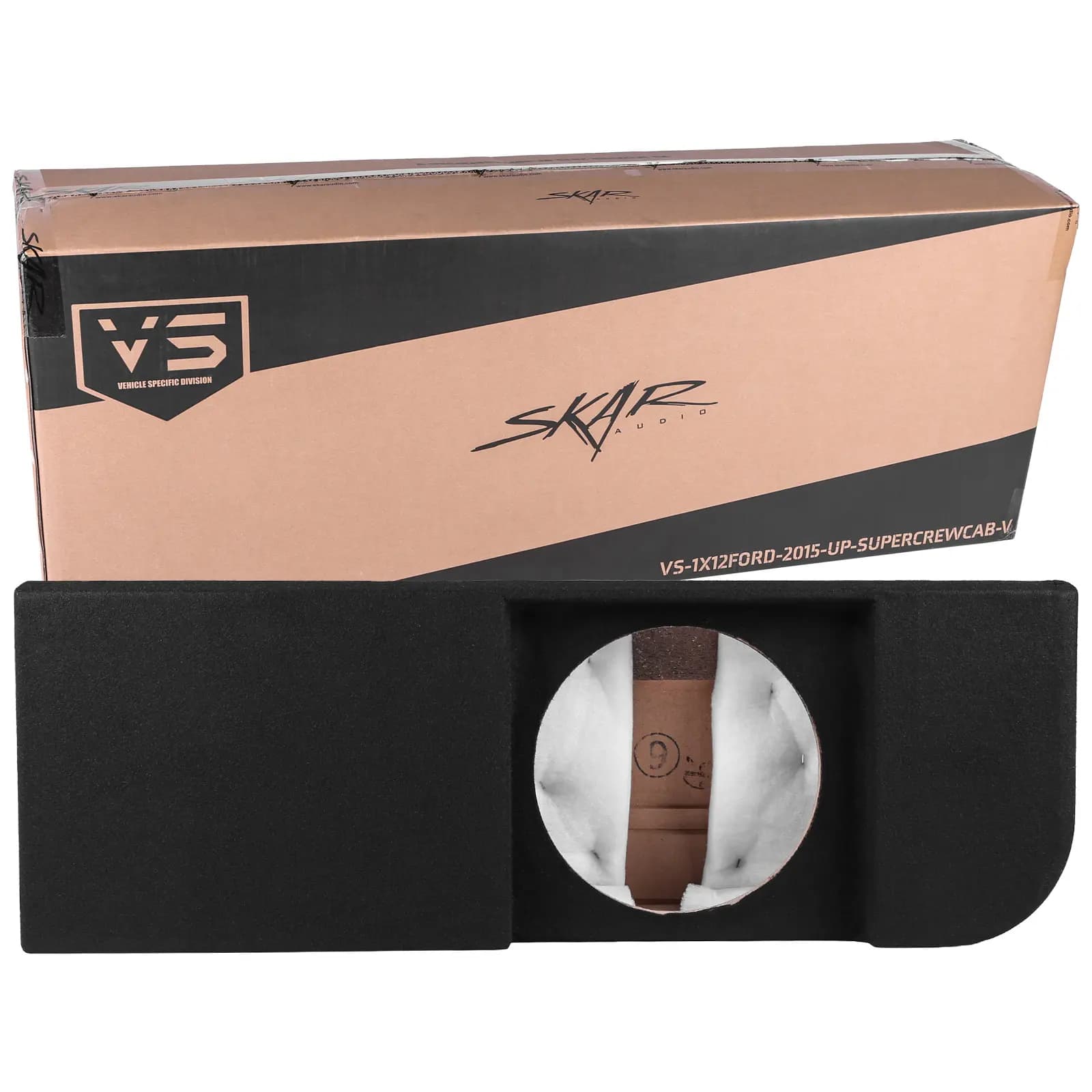 Featured Product Photo 7 for 2015-2025 Ford F-150 Super Crew Cab Compatible Single 12" Ported Subwoofer Enclosure