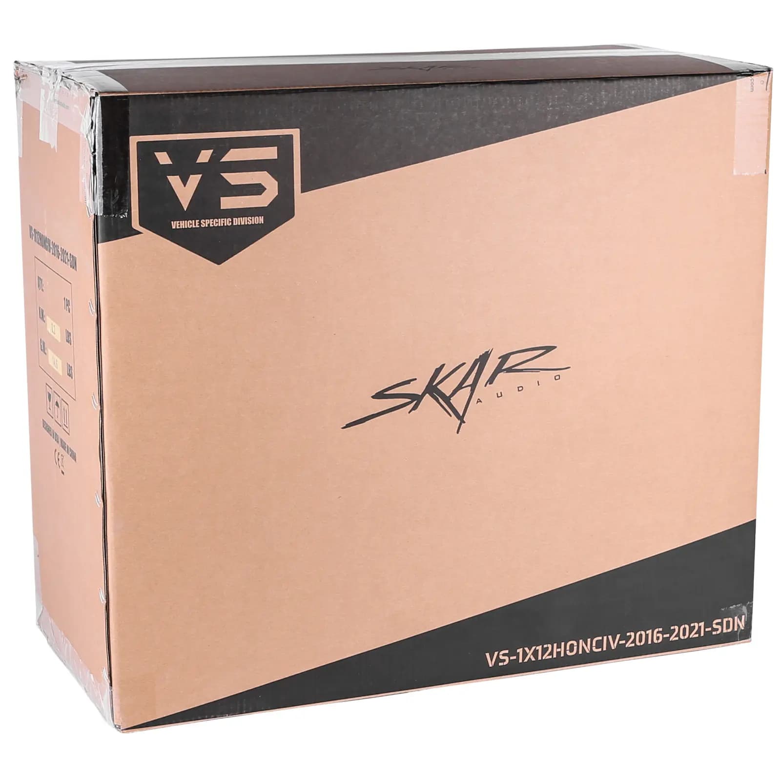 Featured Product Photo 6 for 2016-2021 Honda Civic Sedan Compatible Single 12" Sealed Subwoofer Enclosure