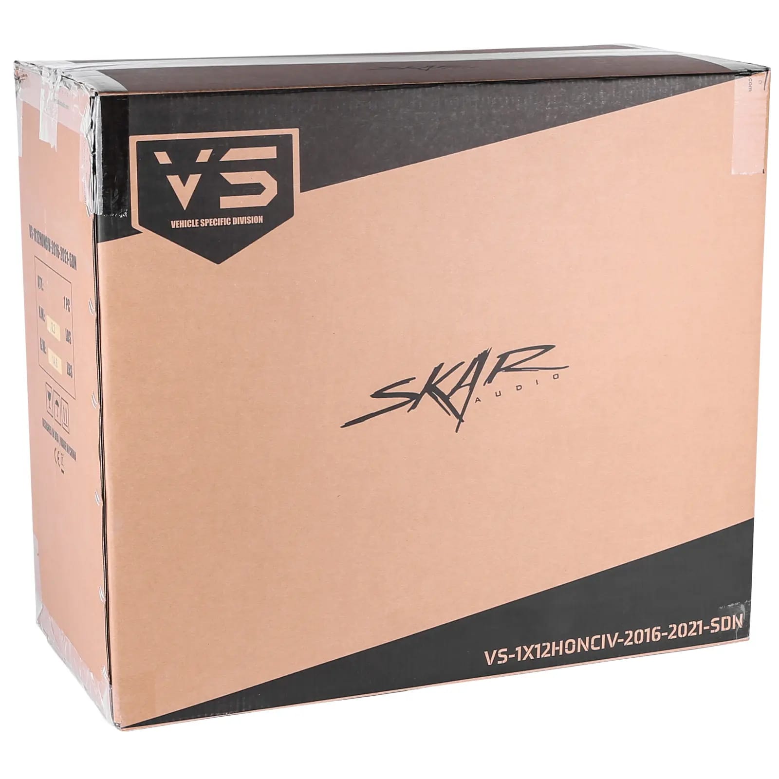 2016-2021 Honda Civic Sedan Compatible Single 12" Sealed Subwoofer Enclosure #7