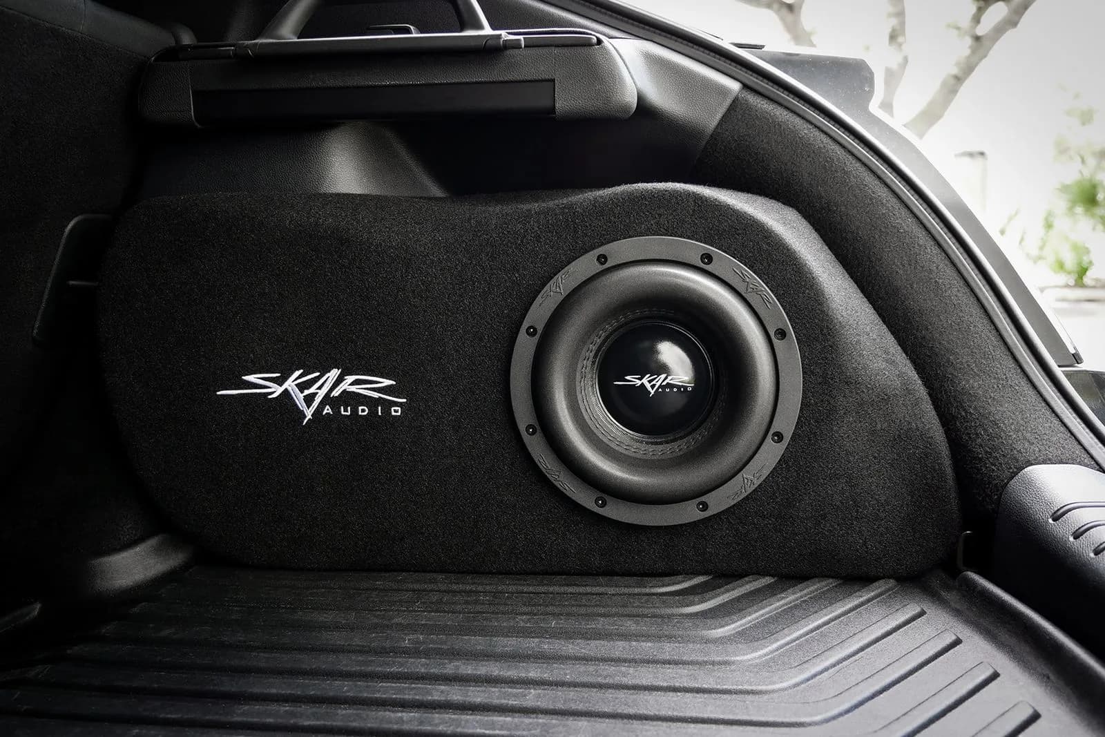 Featured Product Photo 8 for 2017-2021 Honda Civic Hatchback Sport Compatible Single 8" Sealed Subwoofer Enclosure