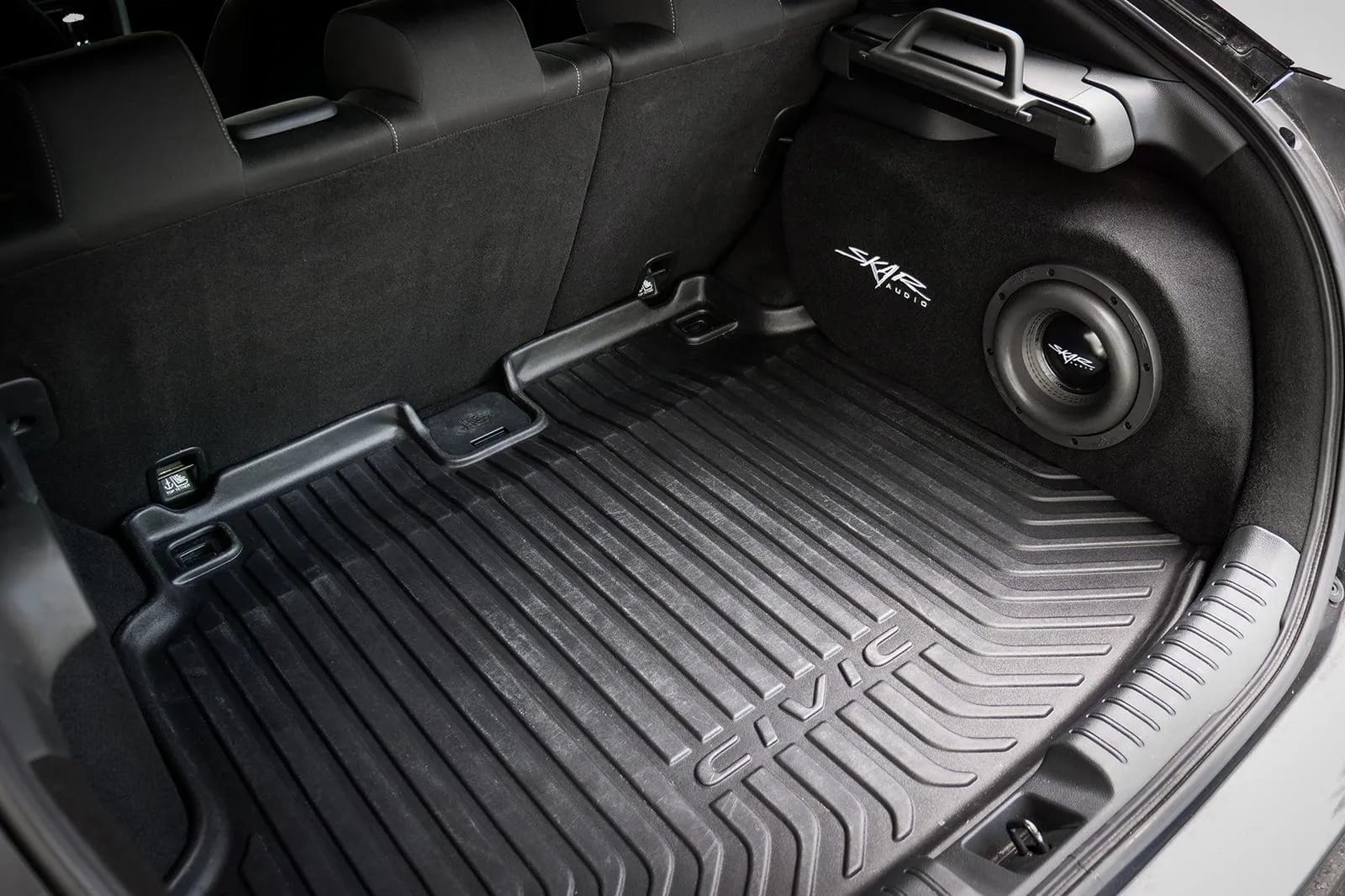 2017-2021 Honda Civic Hatchback Sport Compatible Single 8" Sealed Subwoofer Enclosure #10