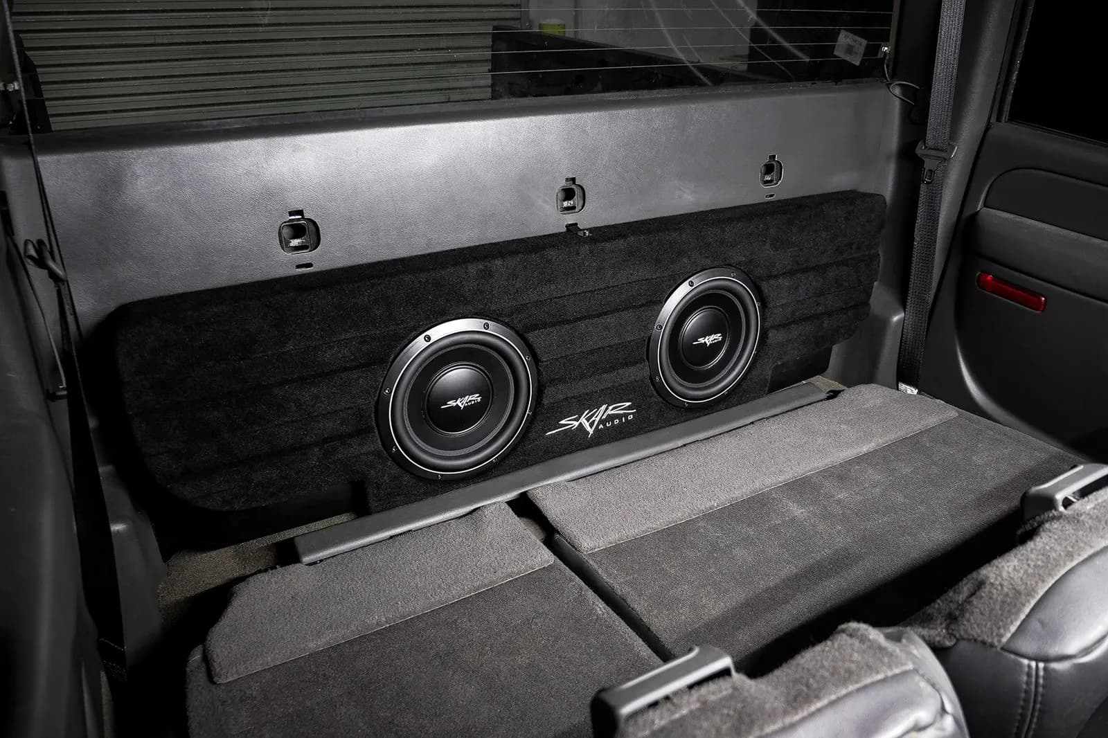 Featured Product Photo 9 for 2001-2006 Chevy Silverado & GMC Sierra 1500 Non-HD Crew Cab Compatible Dual 10' Subwoofer Enclosure
