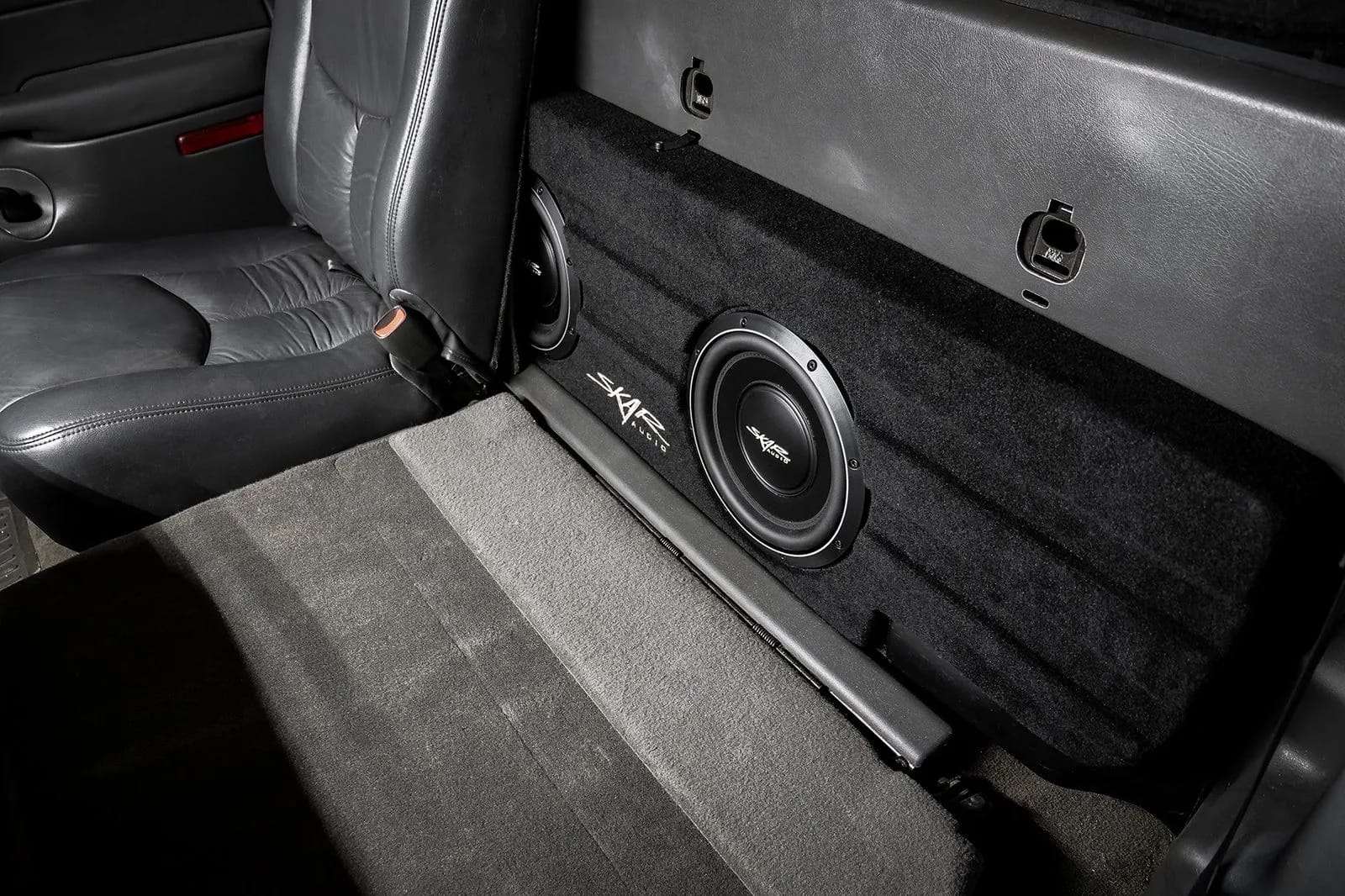 2001-2006 Chevy Silverado & GMC Sierra 1500 Non-HD Crew Cab Compatible Dual 10' Subwoofer Enclosure #11