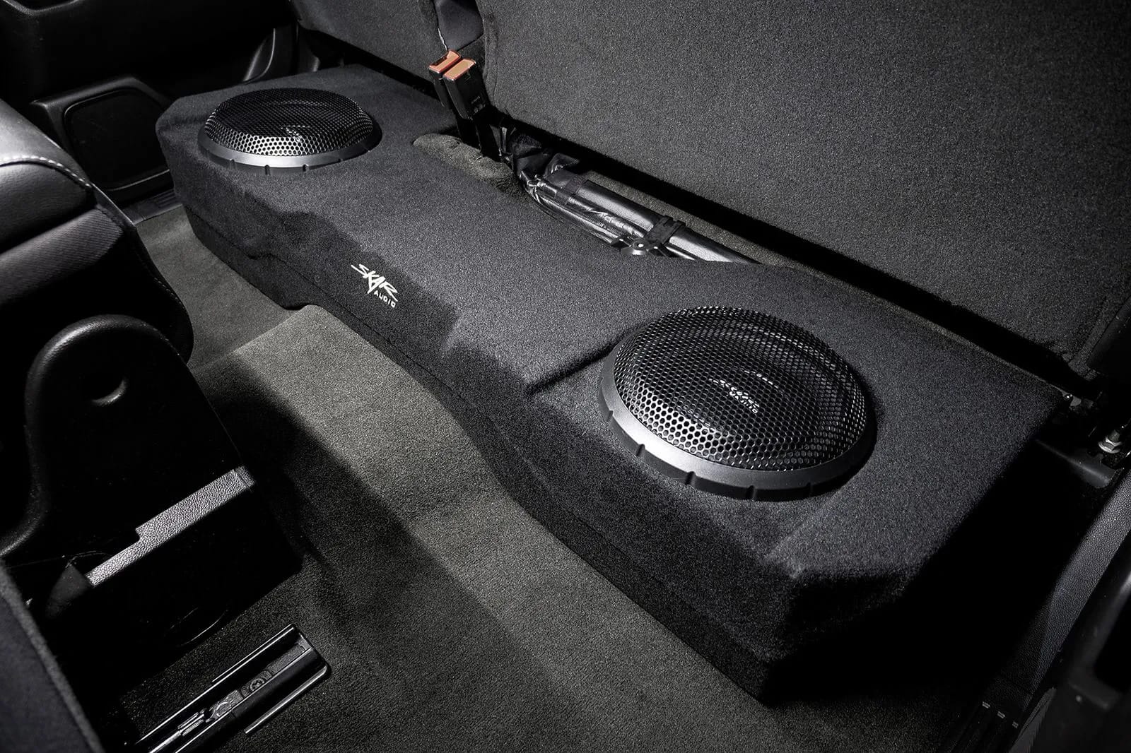 2014-2018 Chevy Silverado & GMC Sierra Double Cab Compatible Dual 10" Subwoofer Enclosure #12