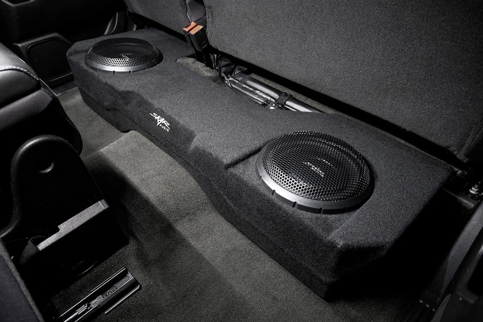 Featured Product Photo 11 for 2014-2018 Chevy Silverado & GMC Sierra Double Cab Compatible Dual 10" Subwoofer Enclosure