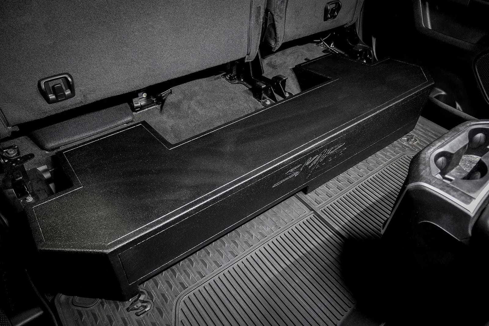 2019-2024 Ram 1500 (5th Gen) Crew Cab Compatible Dual 10" Ported Armor Coated Subwoofer Enclosure #10