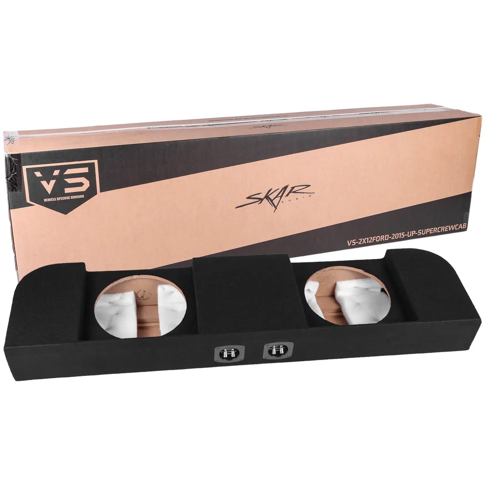 2015-2024 Ford F-150 Super Crew Cab Compatible Dual 12" Sealed Subwoofer Enclosure #7