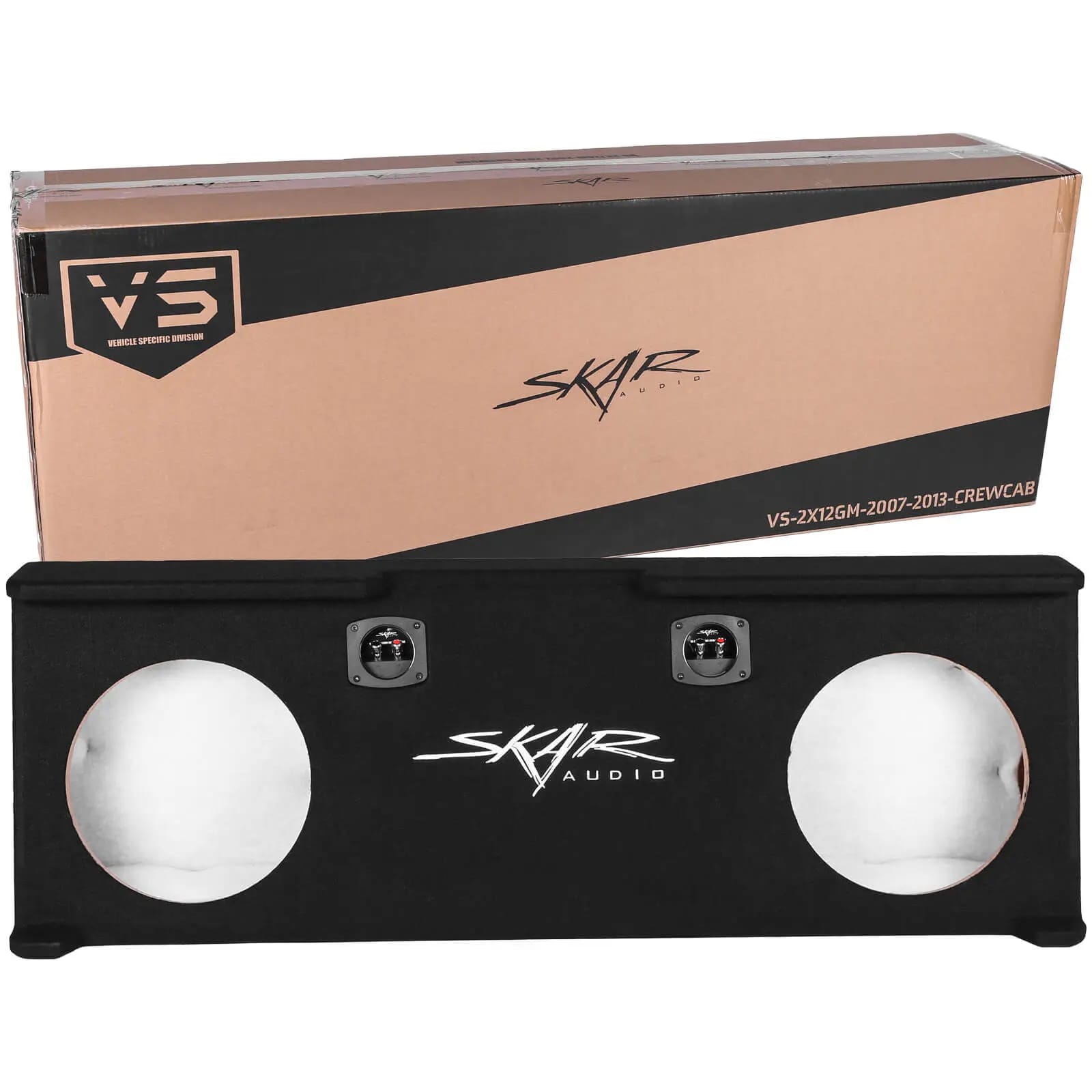 2007-2013 Chevy Silverado & GMC Sierra Crew Cab Compatible Dual 12" Subwoofer Enclosure #6