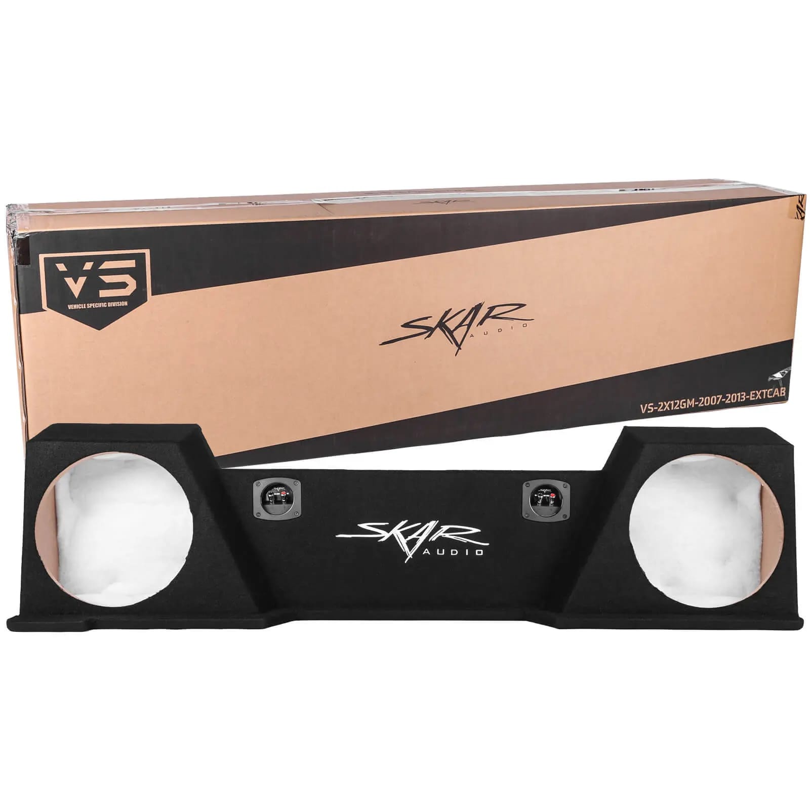 2007-2013 Chevy Silverado & GMC Sierra Extended Cab Compatible Dual 12" Subwoofer Enclosure #7