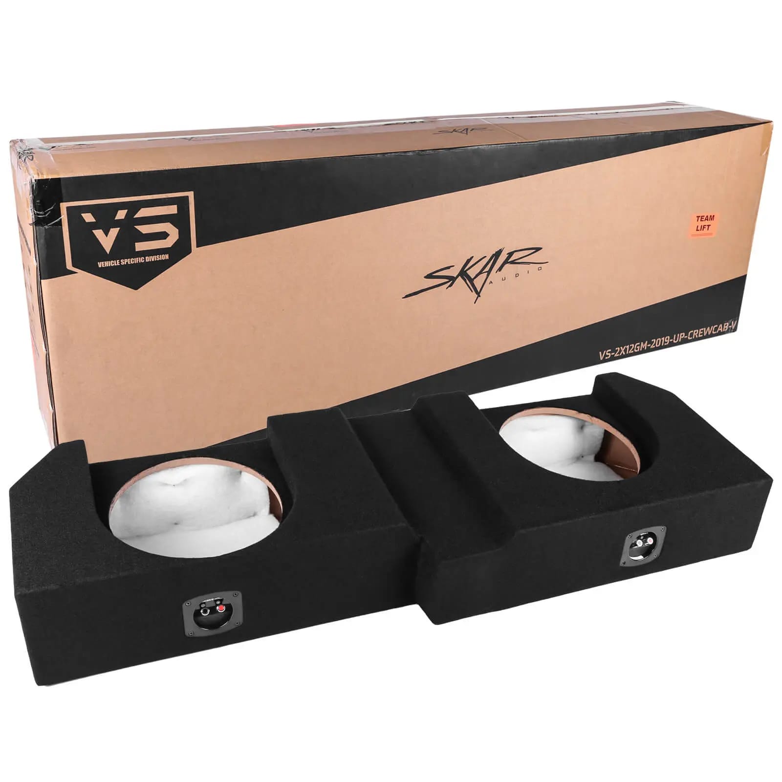 2019-2025 Chevy Silverado & GMC Sierra Crew Cab Compatible Dual 12" Ported Subwoofer Enclosure #7