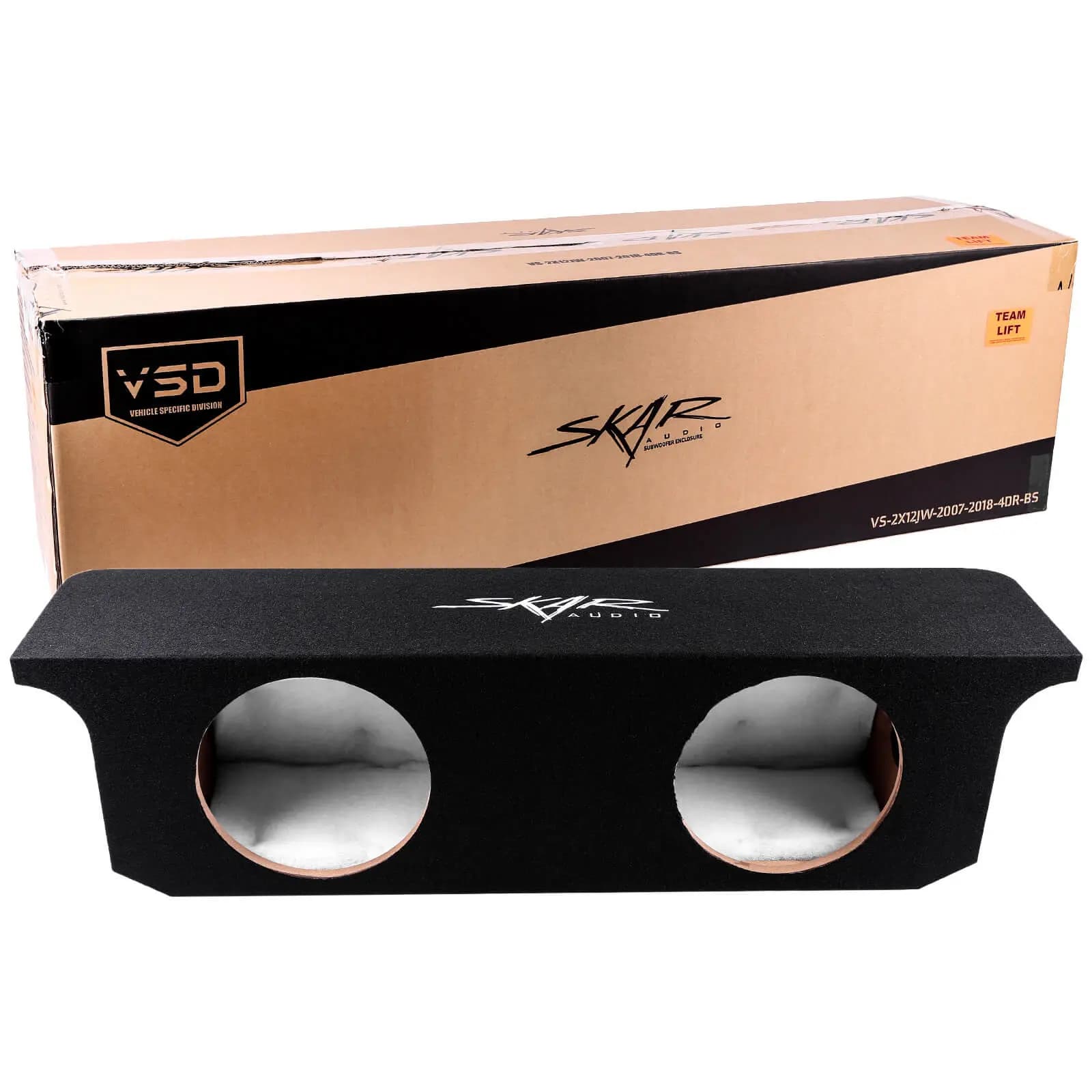 Featured Product Photo 6 for 2007-2018 Jeep Wrangler Unlimited (JK) 4-Door Vehicle Compatible Dual 12" Subwoofer Enclosure