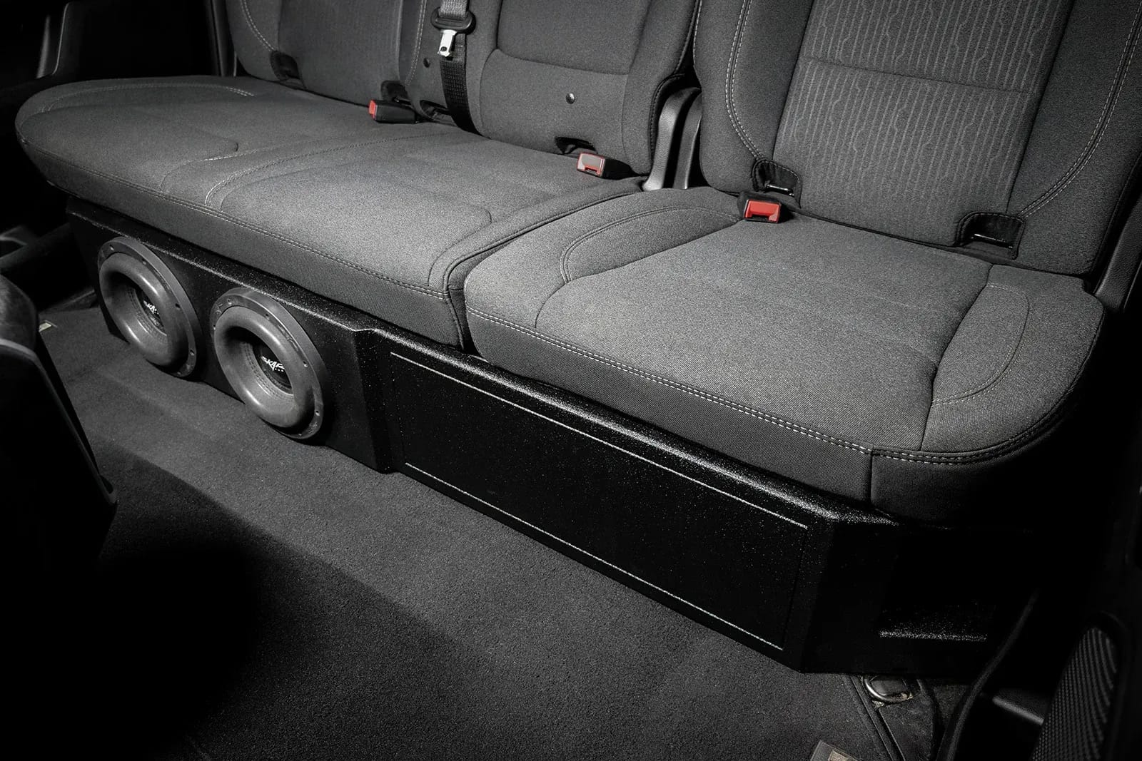 2019-2024 Ram 1500 (5th Gen) Crew Cab Compatible Dual 8" Ported Armor Coated Subwoofer Enclosure #10