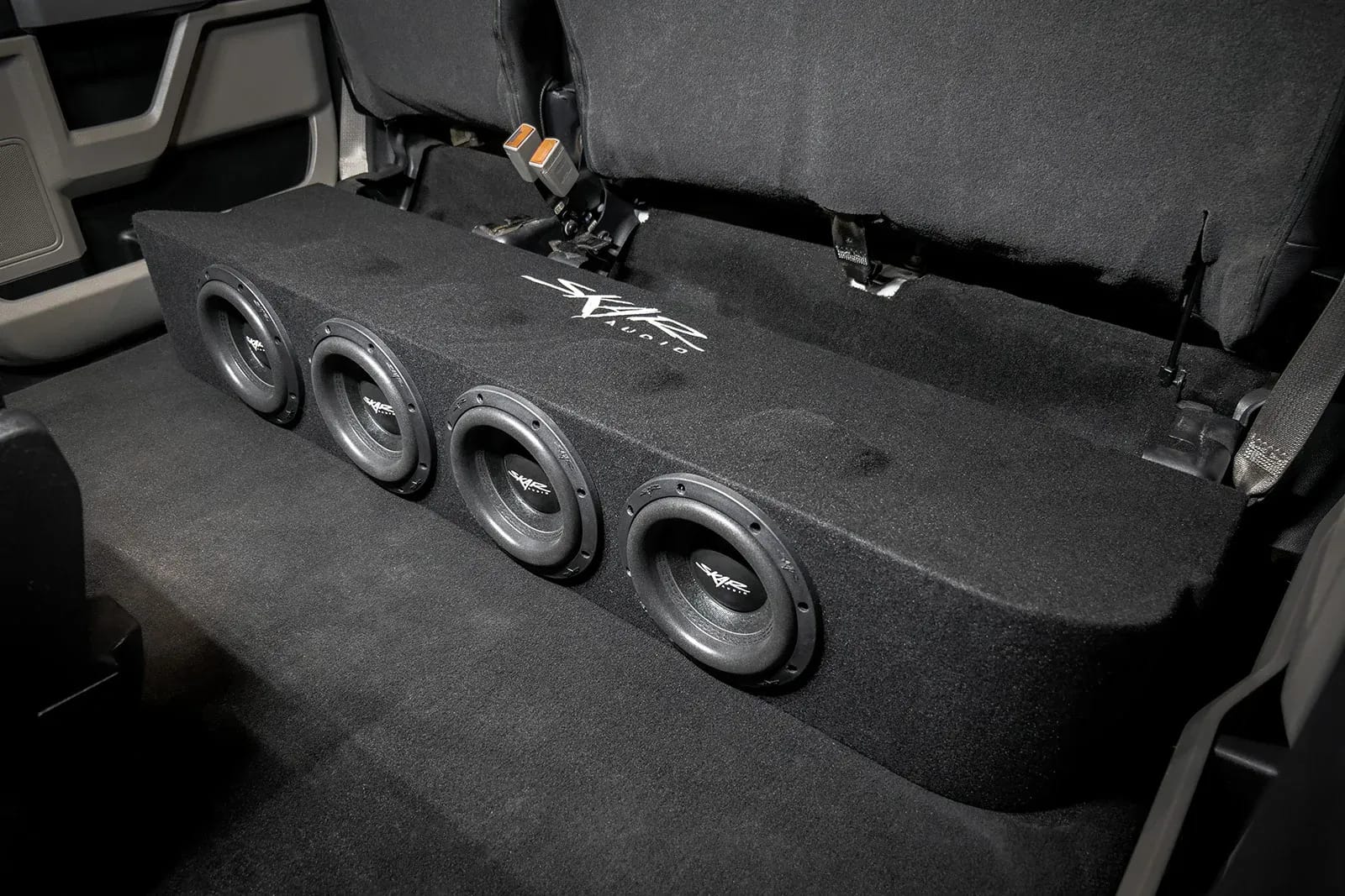 2017-2025 Ford Super Duty (F-250/350/450) SuperCrew Cab Compatible Quad 8" Ported Subwoofer Enclosure #12