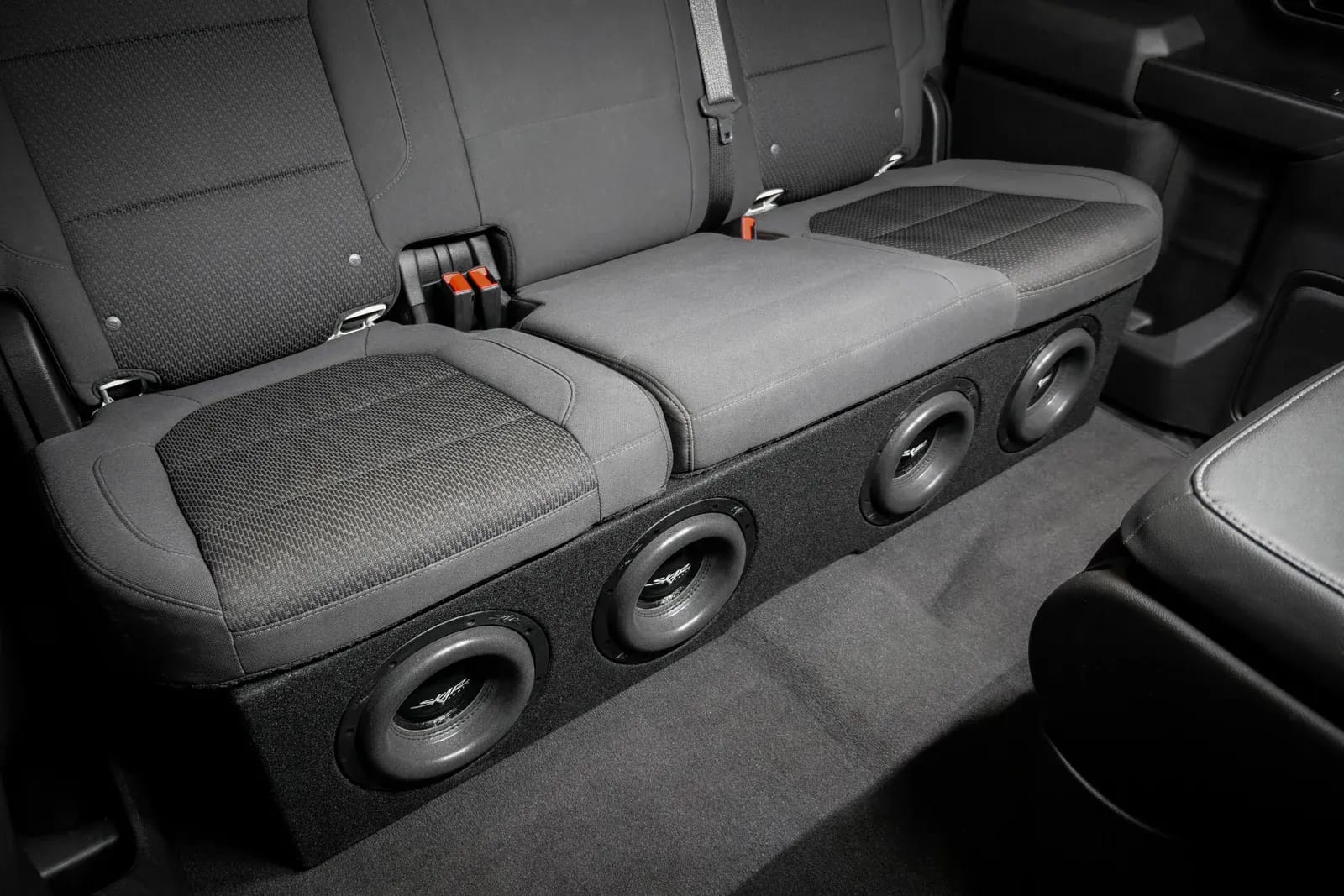 2019-2025 Chevy Silverado & GMC Sierra Crew Cab Compatible Quad 8" Ported Subwoofer Enclosure #9