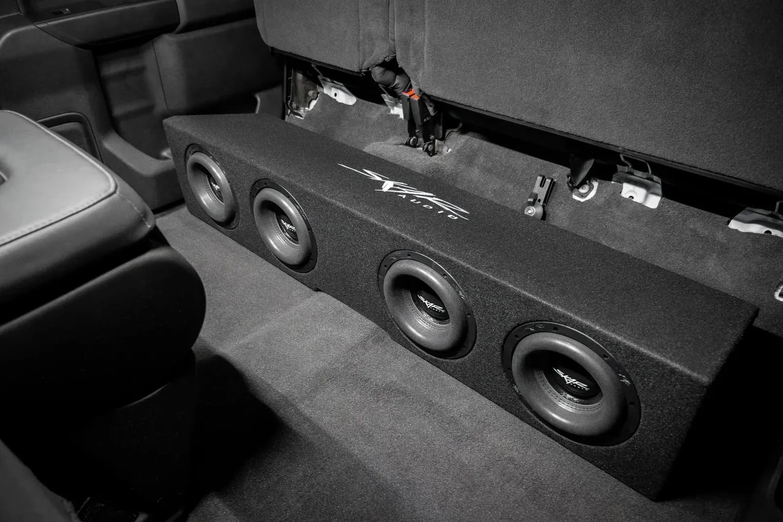 2019-2025 Chevy Silverado & GMC Sierra Crew Cab Compatible Quad 8" Ported Subwoofer Enclosure #12