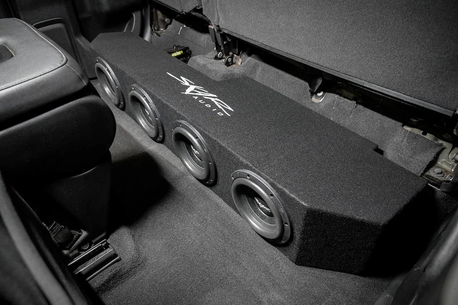 2019-2025 Chevy Silverado & GMC Sierra Double Cab Compatible Quad 8" Ported Subwoofer Enclosure #11