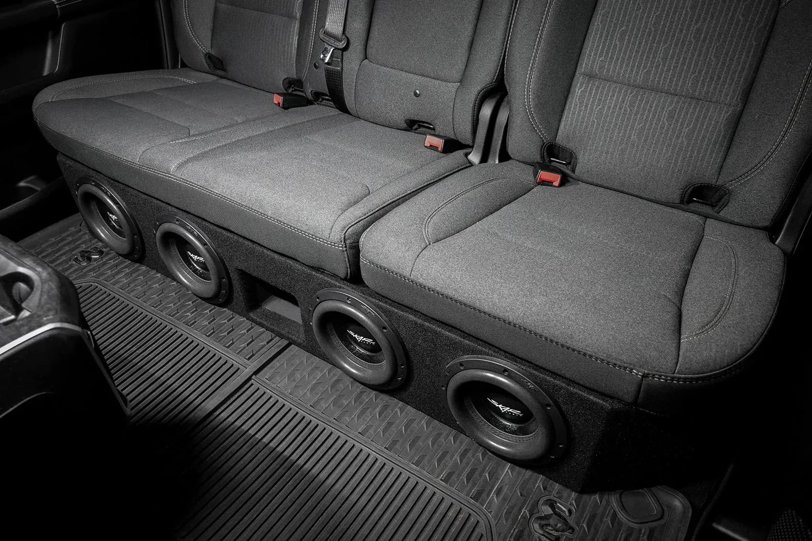 Featured Product Photo 8 for 2019-2025 Ram 1500 (5th Gen) Crew Cab Compatible Quad 8" Ported Subwoofer Enclosure