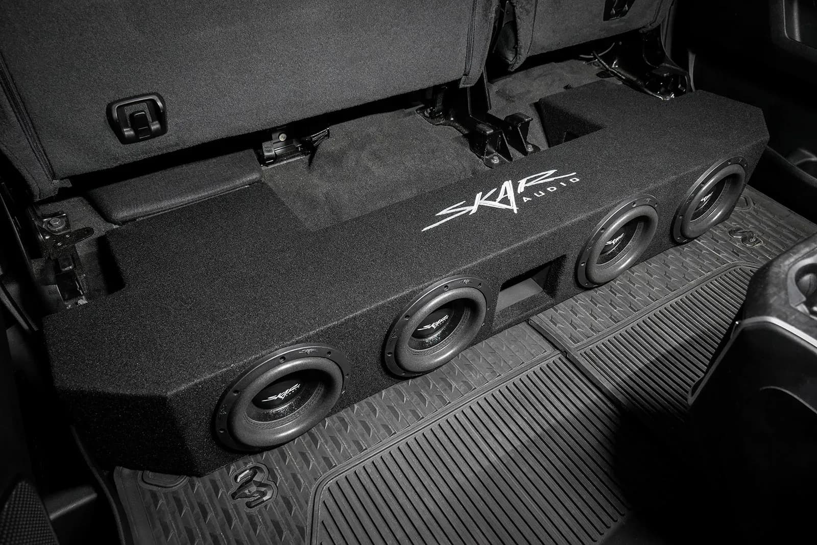 Featured Product Photo 9 for 2019-2025 Ram 1500 (5th Gen) Crew Cab Compatible Quad 8" Ported Subwoofer Enclosure