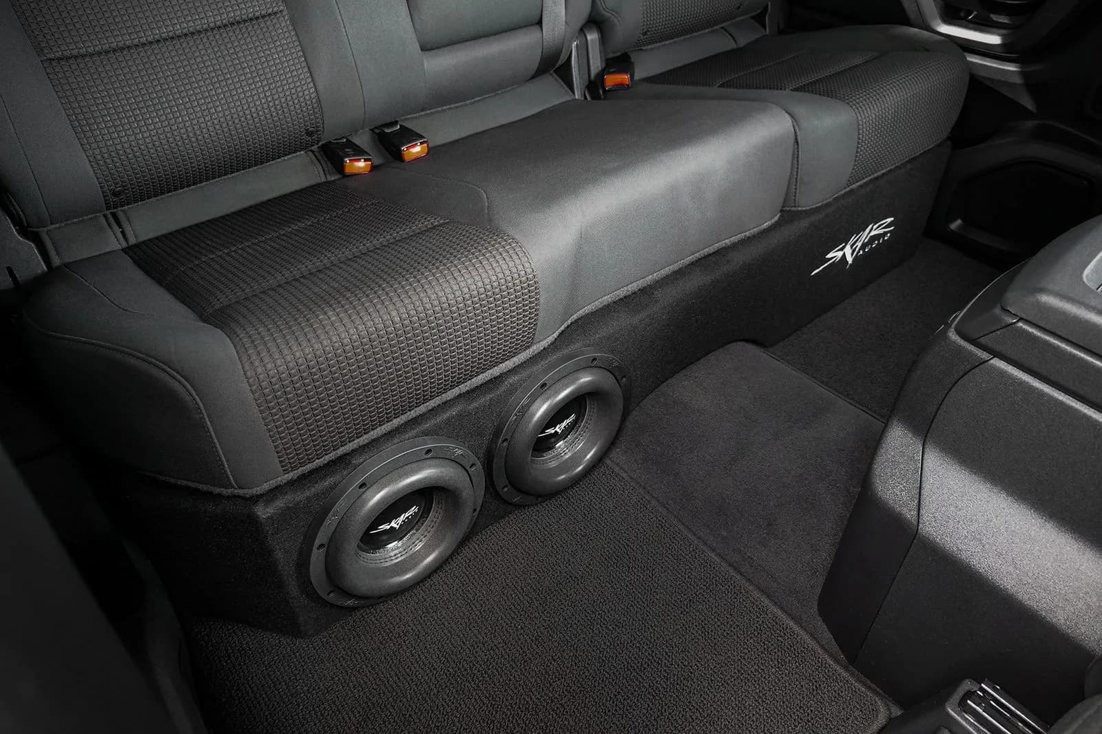 Featured Product Photo 9 for Dual 8" 2,400W Max Power Loaded Subwoofer Enclosure Compatible with 2005-2014 Nissan Titan Crew Cab Trucks