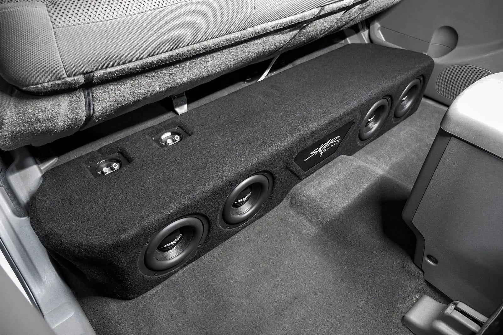 Quad 6.5" 1,600W Max Power Loaded Subwoofer Enclosure Compatible with 2005-2021 Nissan Frontier Crew Cab Trucks #11