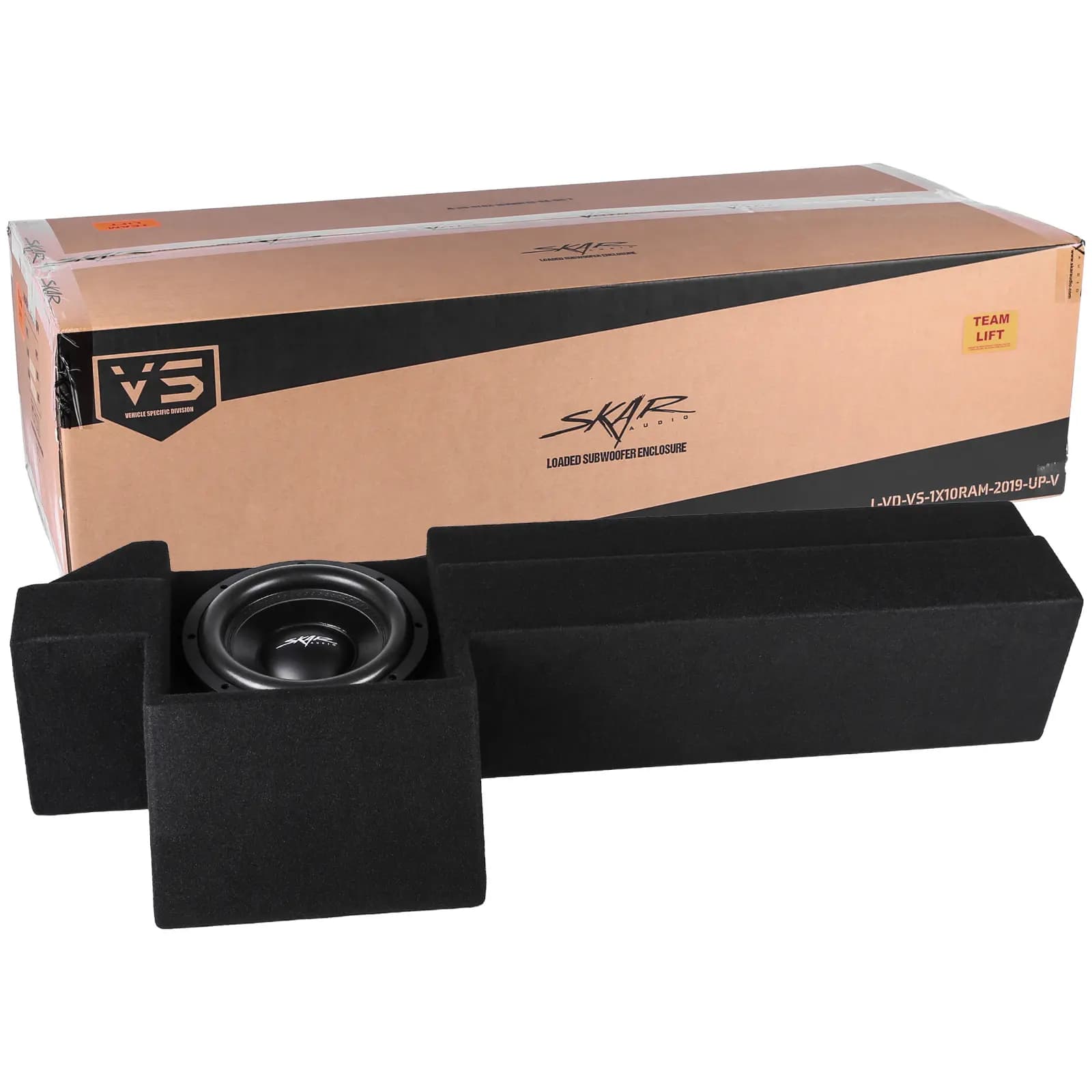 Featured Product Photo 7 for Single 10" 800W Max Power Loaded Subwoofer Enclosure Compatible with 2019-2024 Ram 1500 (5th Gen) Crew Cab Trucks