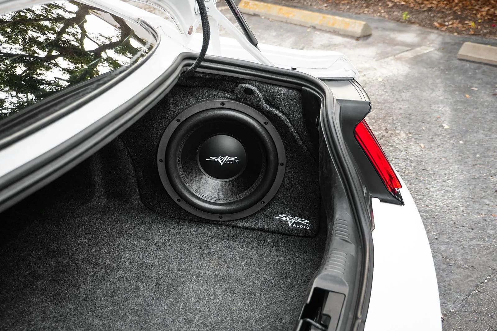 Single 12" 800W Max Power Loaded Subwoofer Enclosure Compatible with 2015-2025 Ford Mustang Hardtop Vehicles #9