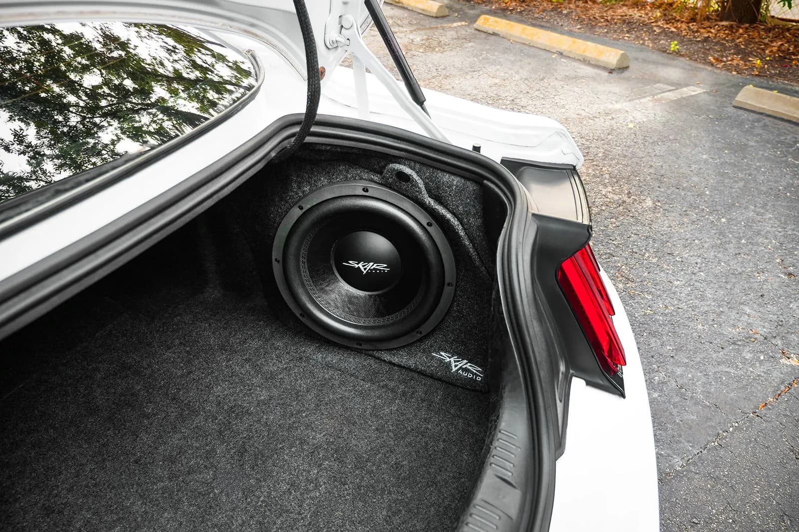 Featured Product Photo 11 for Single 12" 800W Max Power Loaded Subwoofer Enclosure Compatible with 2015-2025 Ford Mustang Hardtop Vehicles