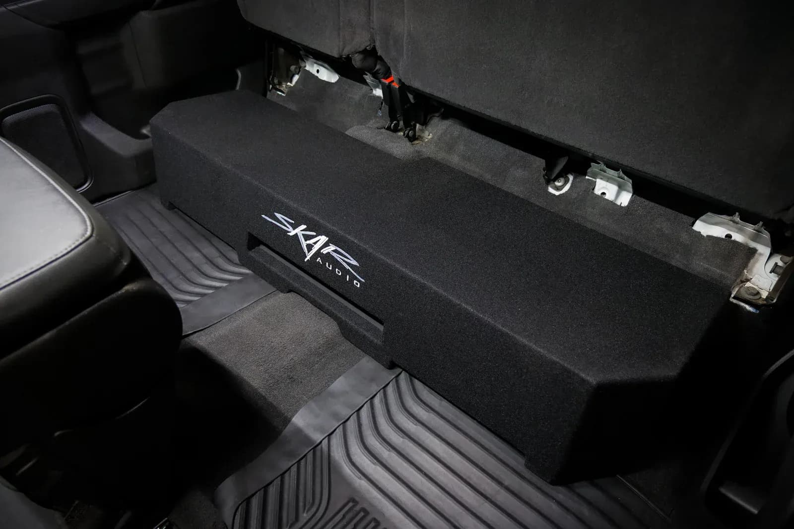 Featured Product Photo 10 for Dual 10" 1,600W Max Power Loaded Subwoofer Enclosure Compatible with 2019-2025 Chevrolet Silverado/GMC Sierra Crew Cab Trucks