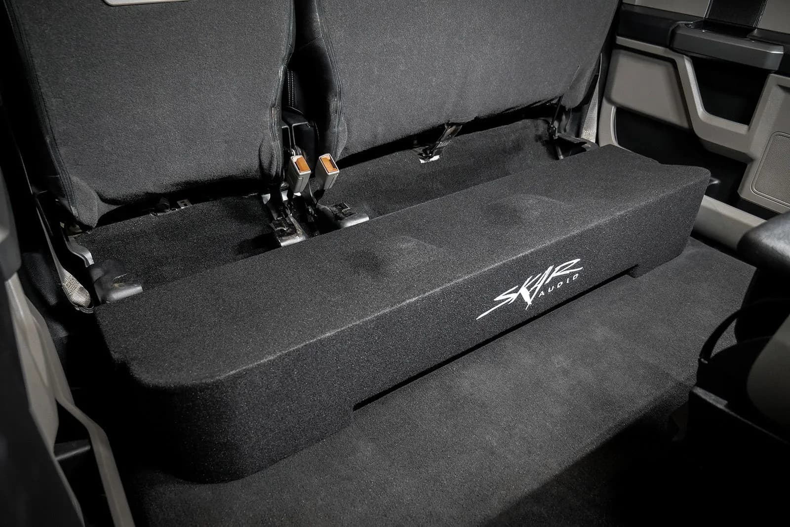 Featured Product Photo 10 for Dual 12" 1,600W Max Power Loaded Subwoofer Enclosure Compatible with 2017-2025 Ford Super Duty (F-250/350/450) SuperCrew Cab Trucks