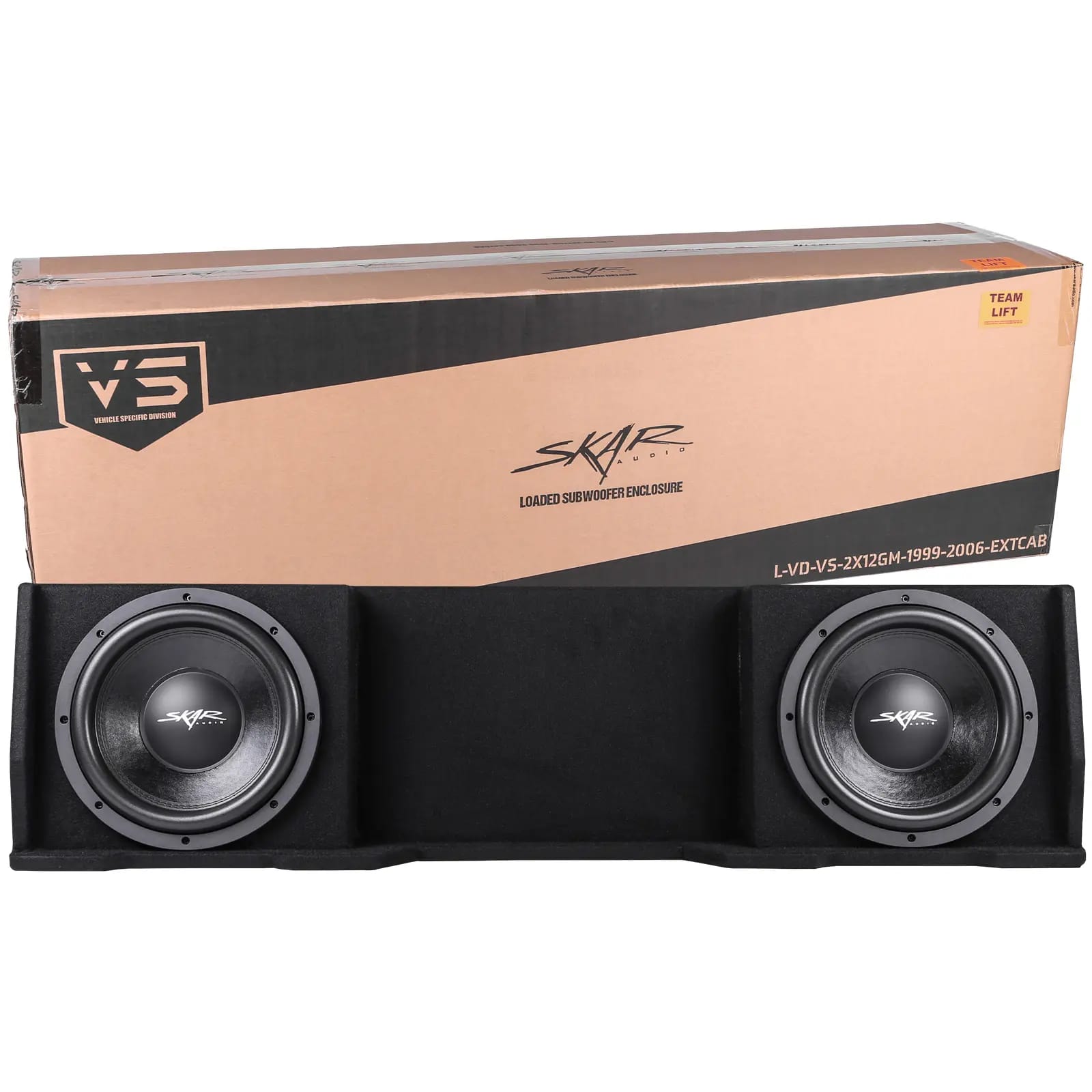 Dual 12" 1,600W Max Power Loaded Subwoofer Enclosure Compatible with 1999-2006 Chevrolet Silverado/GMC Sierra Extended Cab Trucks #8