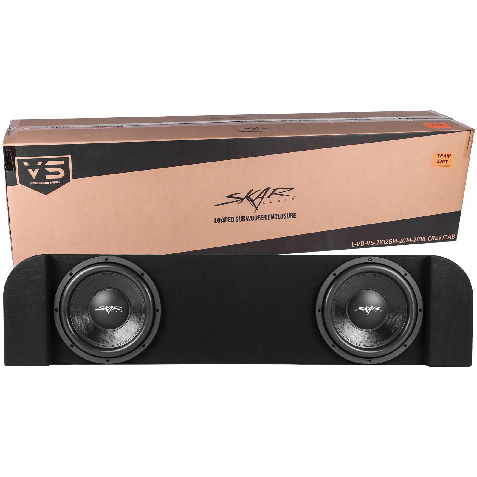 Dual 12" 1,600W Max Power Loaded Subwoofer Enclosure Compatible with 2014-2018 Chevy Silverado & GMC Sierra Crew Cab Trucks #8