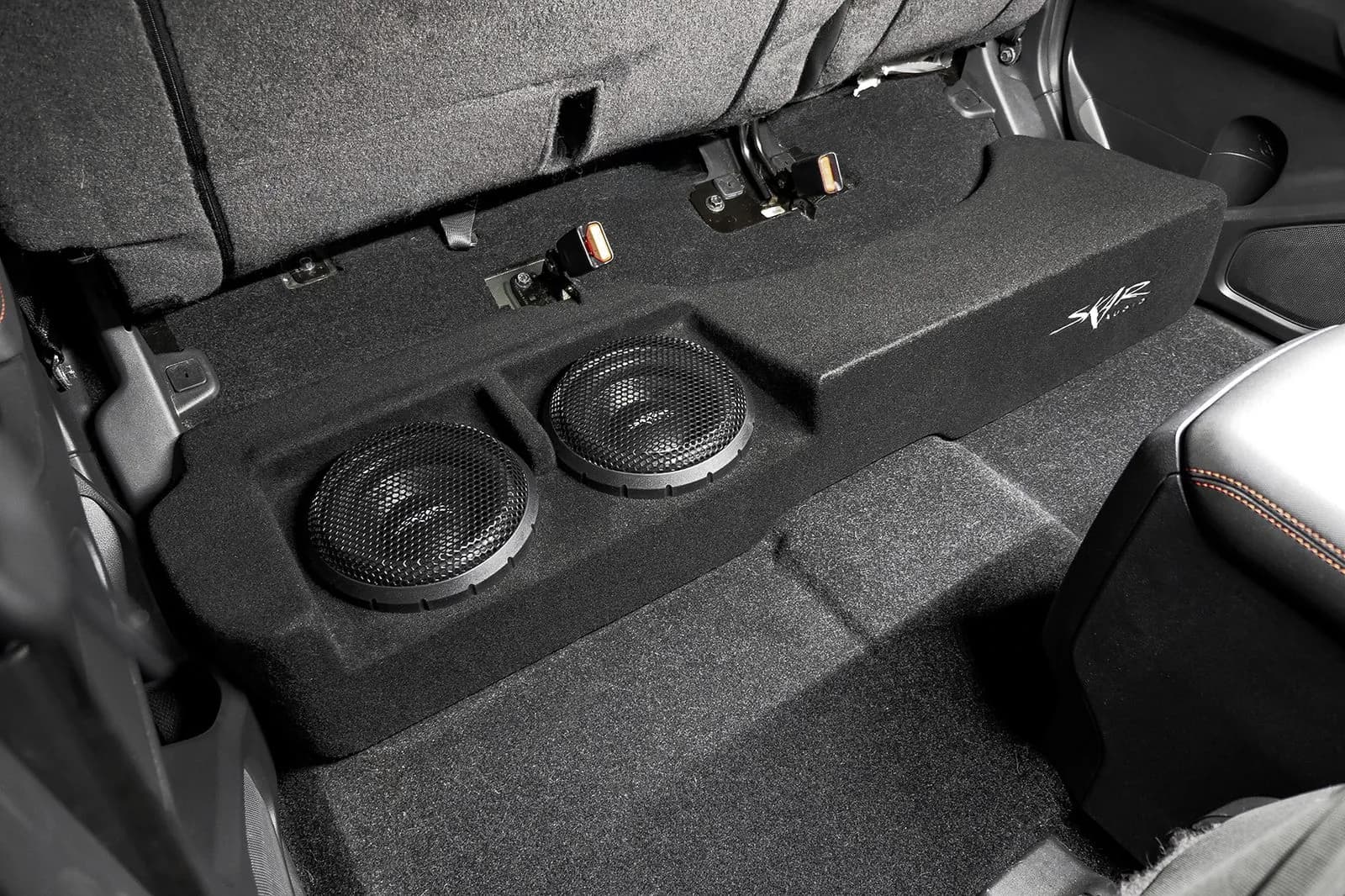 Featured Product Photo 11 for Dual 8" 1,200W Max Power Loaded Subwoofer Enclosure Compatible with 2022-2025 Nissan Frontier Crew Cab Trucks