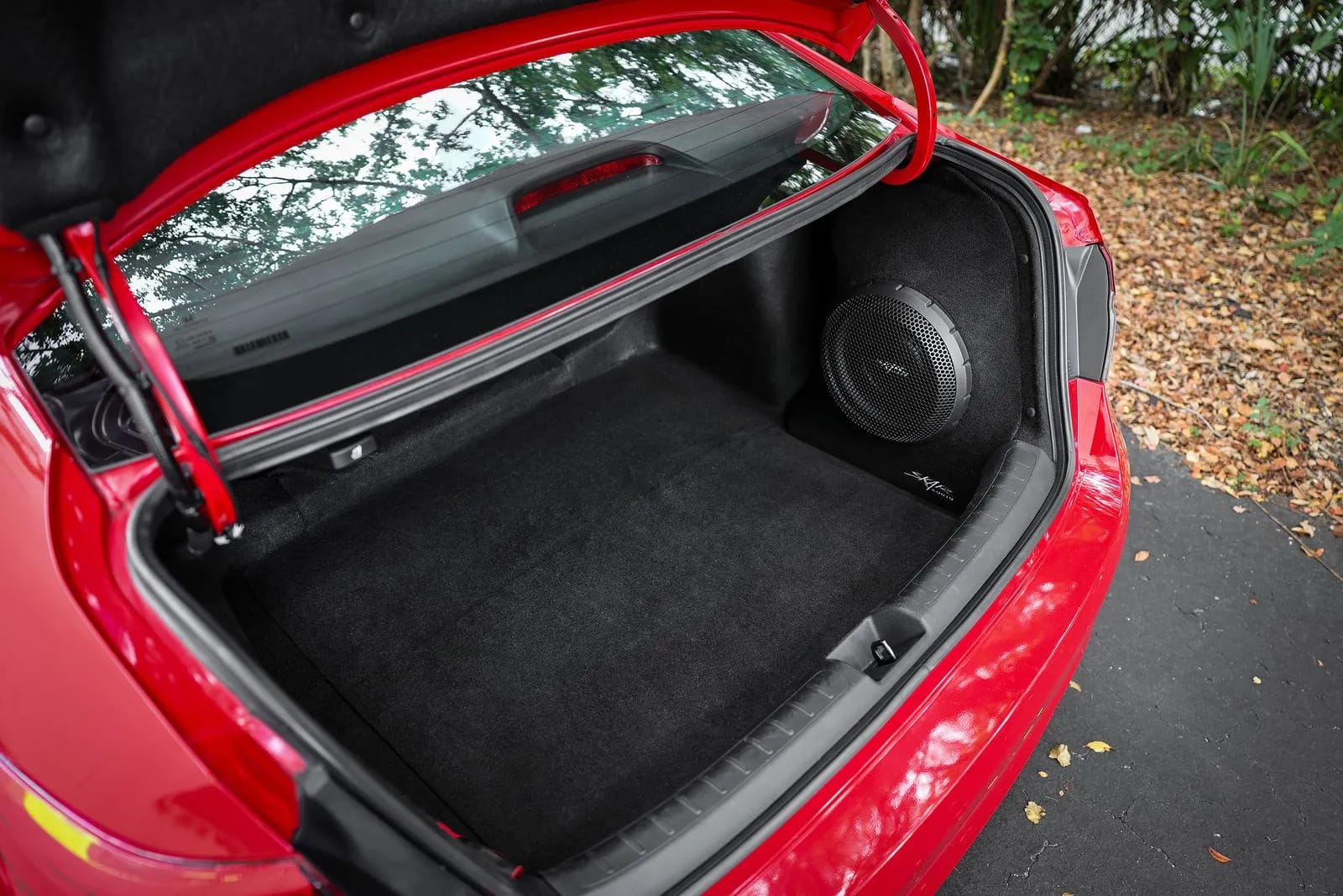 Single 10" 1,000W Max Power Loaded Subwoofer Enclosure Compatible with 2022-UP Honda Civic Sedan Vehicles #11