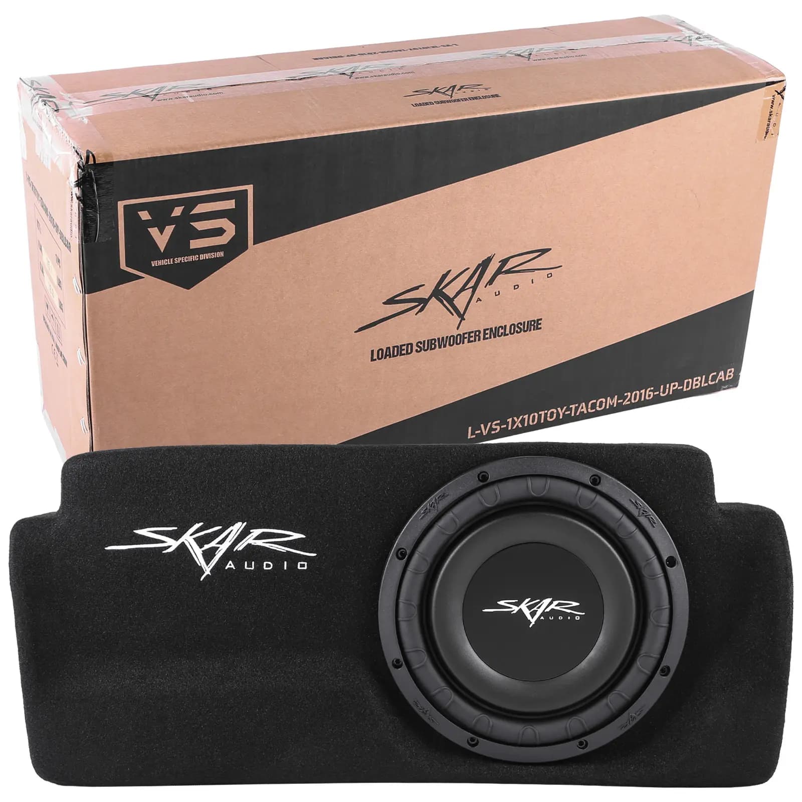 Featured Product Photo 5 for Single 10" 1,000W Max Power Loaded Subwoofer Enclosure Compatible with 2016-2023 Toyota Tacoma Double Cab Max Trucks