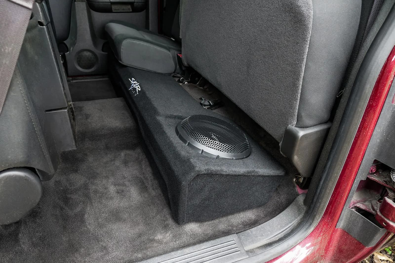 Featured Product Photo 11 for Dual 10" 2,000W Max Power Loaded Subwoofer Enclosure Compatible with 2007-2013 Chevy Silverado & GMC Sierra Extended Cab Trucks