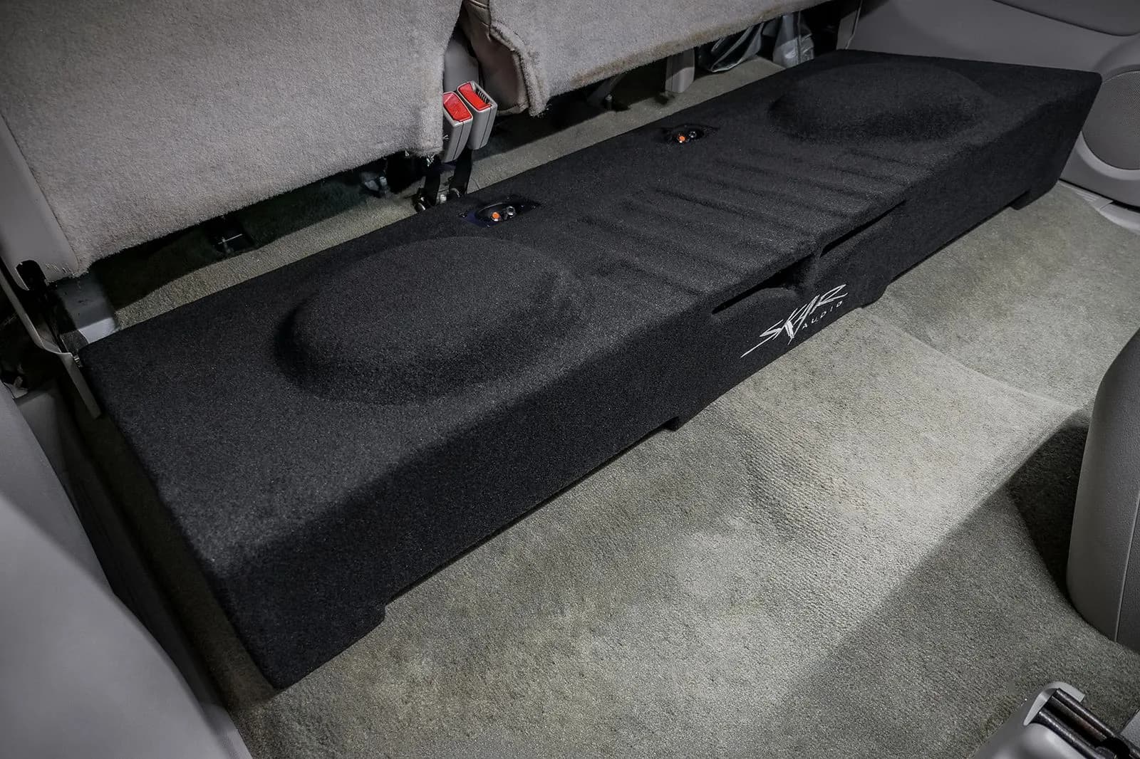 Featured Product Photo 10 for Dual 12" 2,000W Max Power Loaded Subwoofer Enclosure Compatible with 2007-2013 Chevrolet Silverado/GMC Sierra Crew Cab Trucks